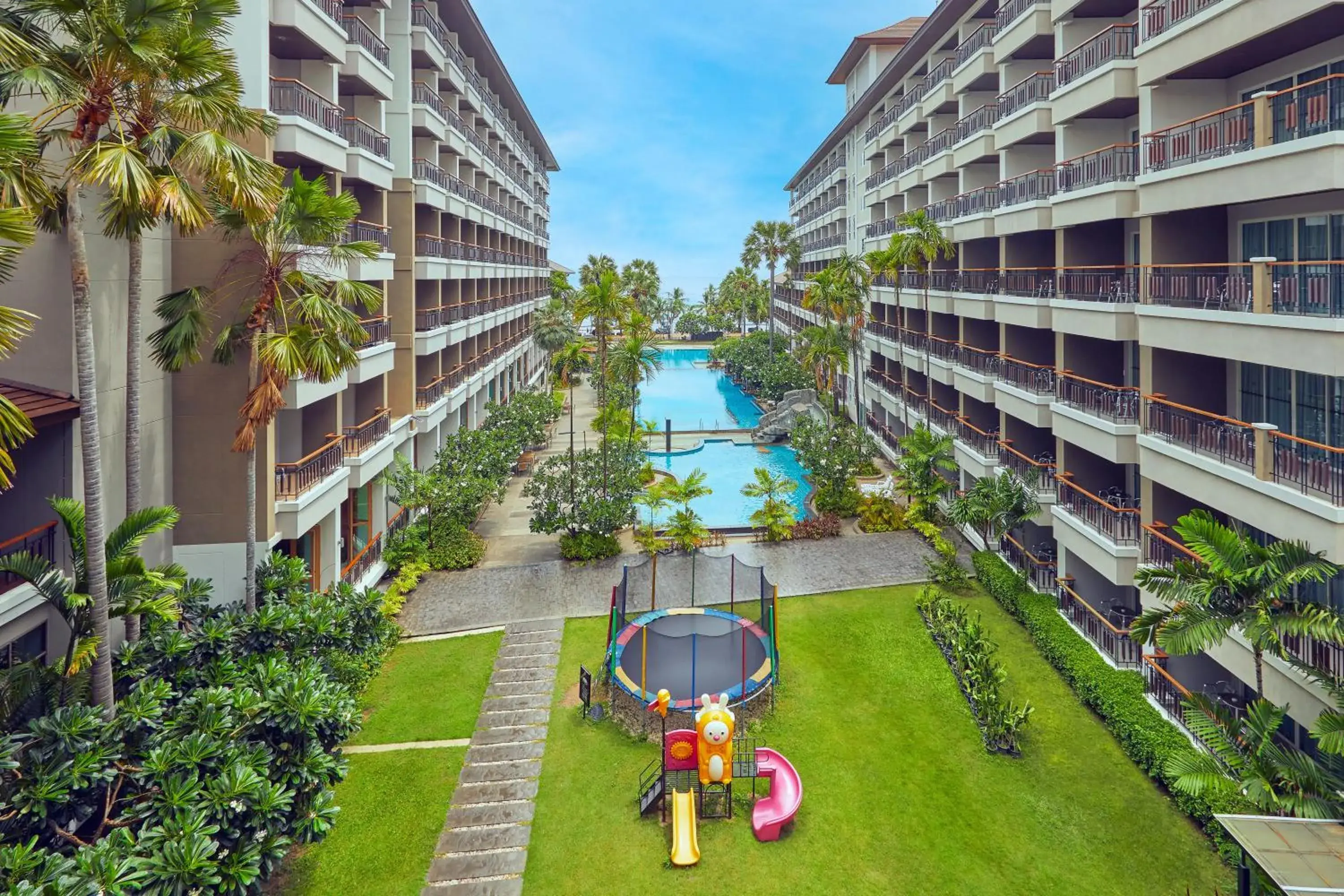 Property building in Welcome World Beachfront Resort Property building in Welcome World Beachfront Resort