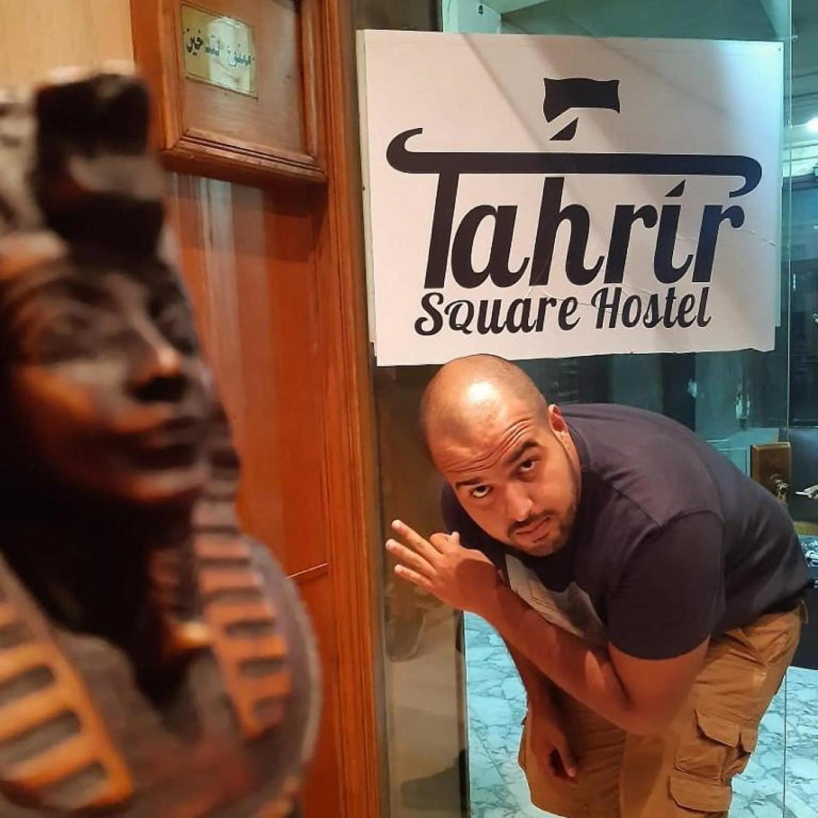 Staff in Tahrir Square Hostel