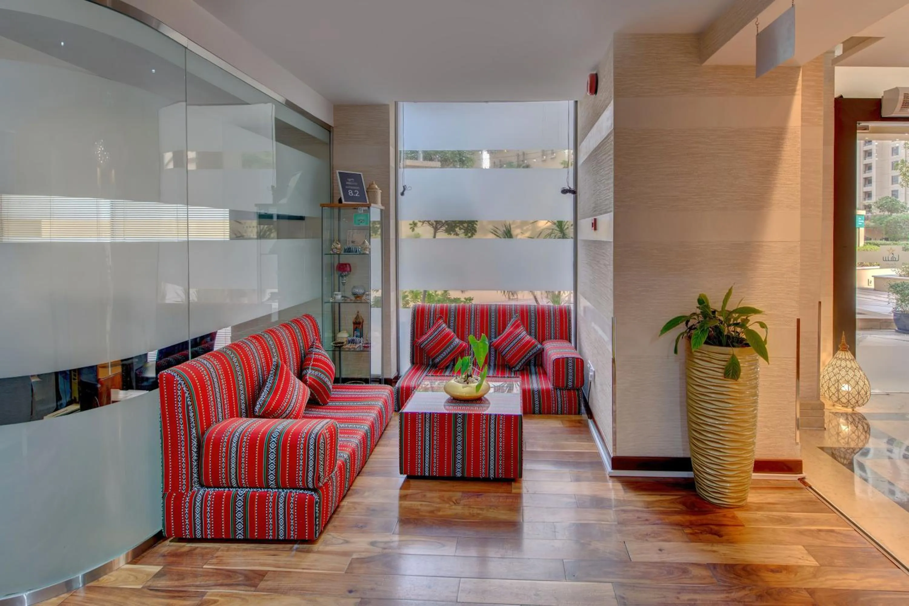 Lobby or reception in SUHA JBR Hotel Apartments