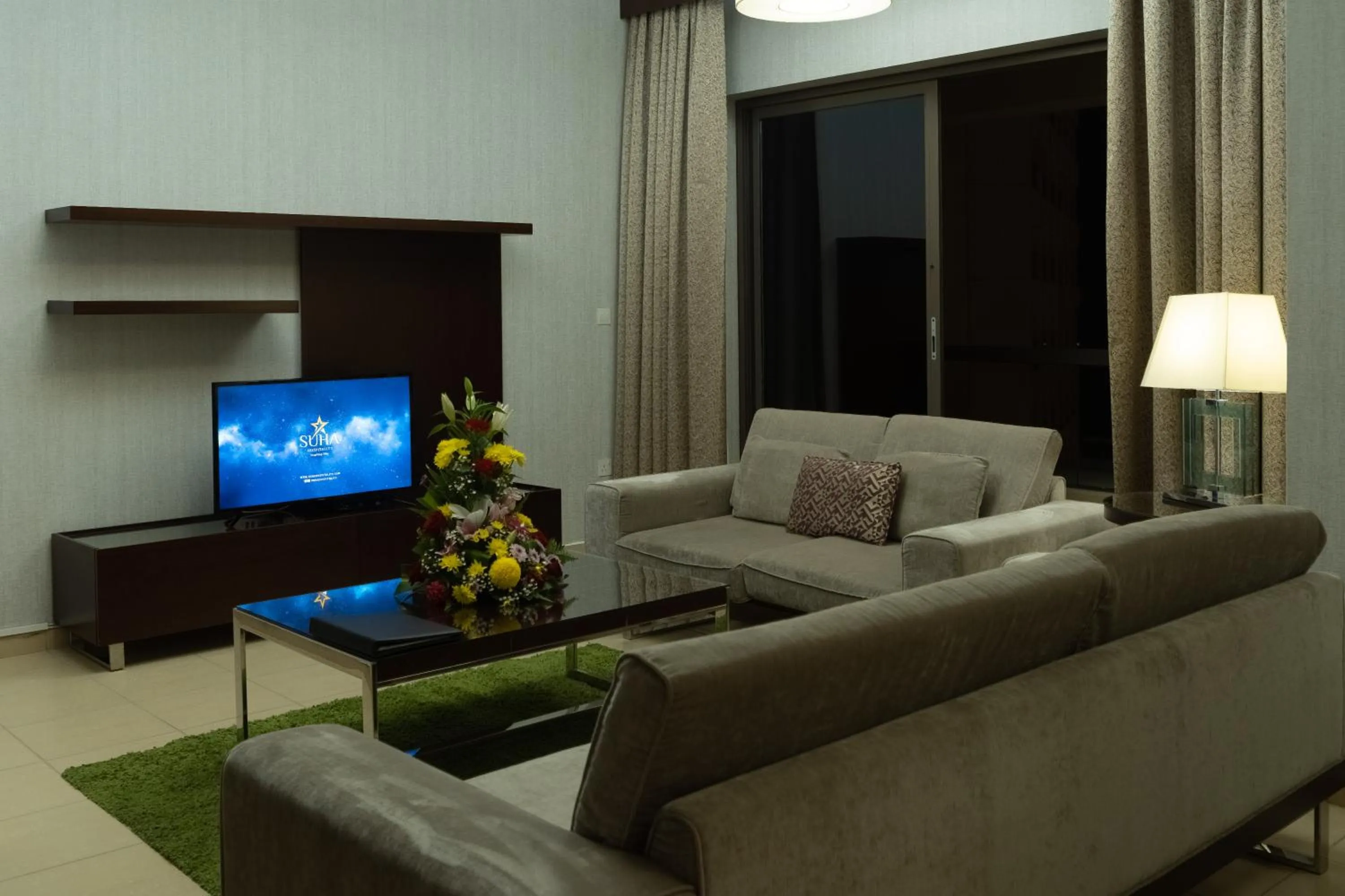 Living room in SUHA JBR Hotel Apartments