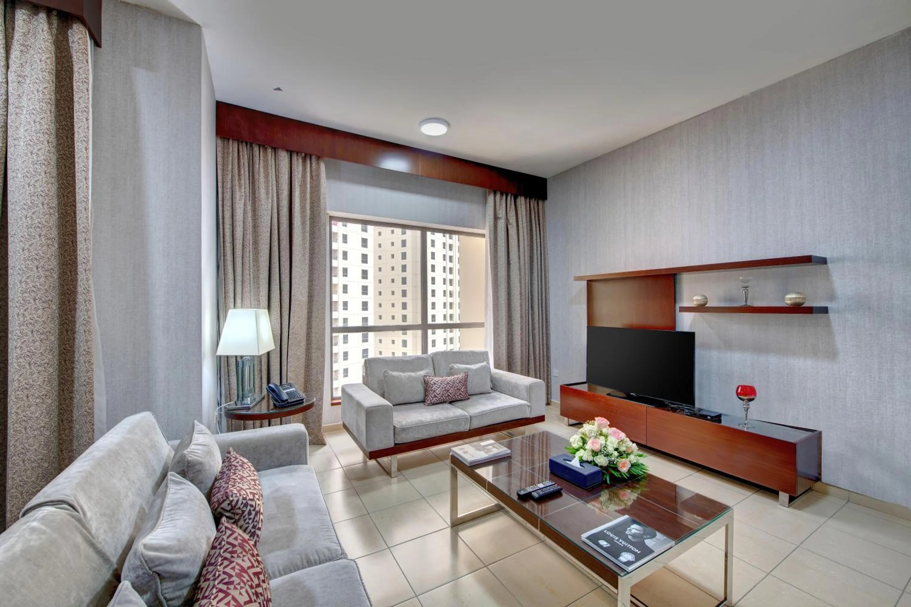 TV and multimedia in SUHA JBR Hotel Apartments