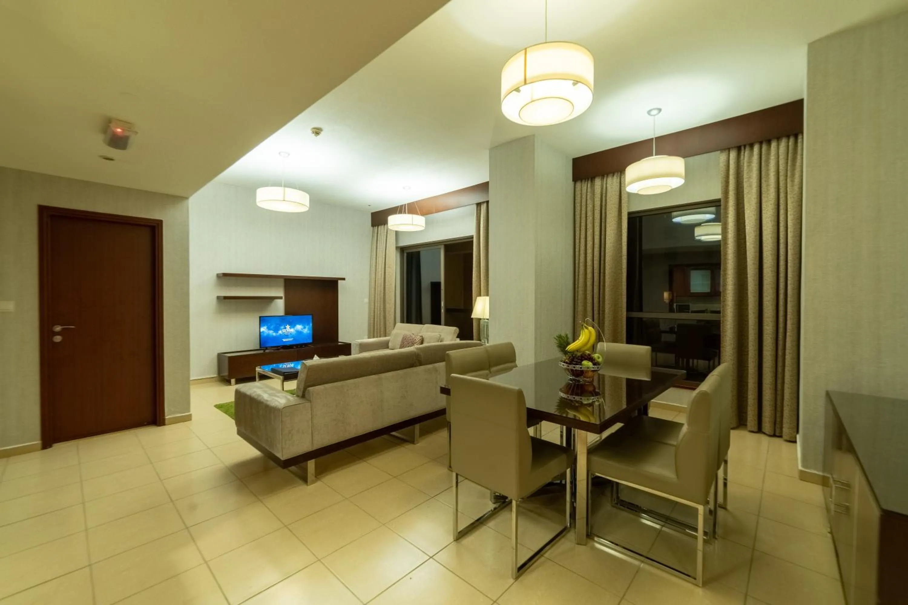 Living room in SUHA JBR Hotel Apartments
