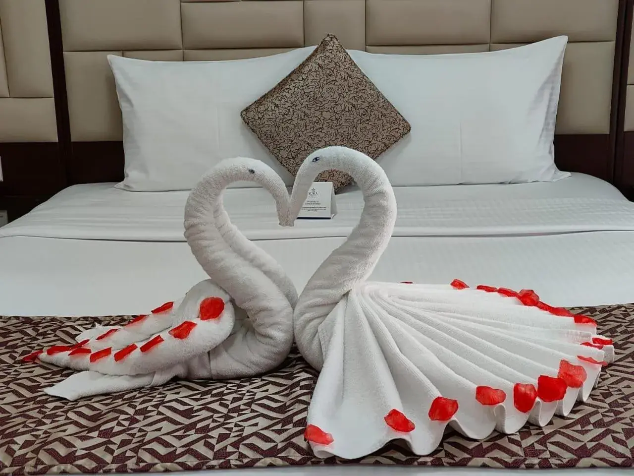 Decorative detail, Bed in SUHA JBR Hotel Apartments Decorative detail, Bed in SUHA JBR Hotel Apartments