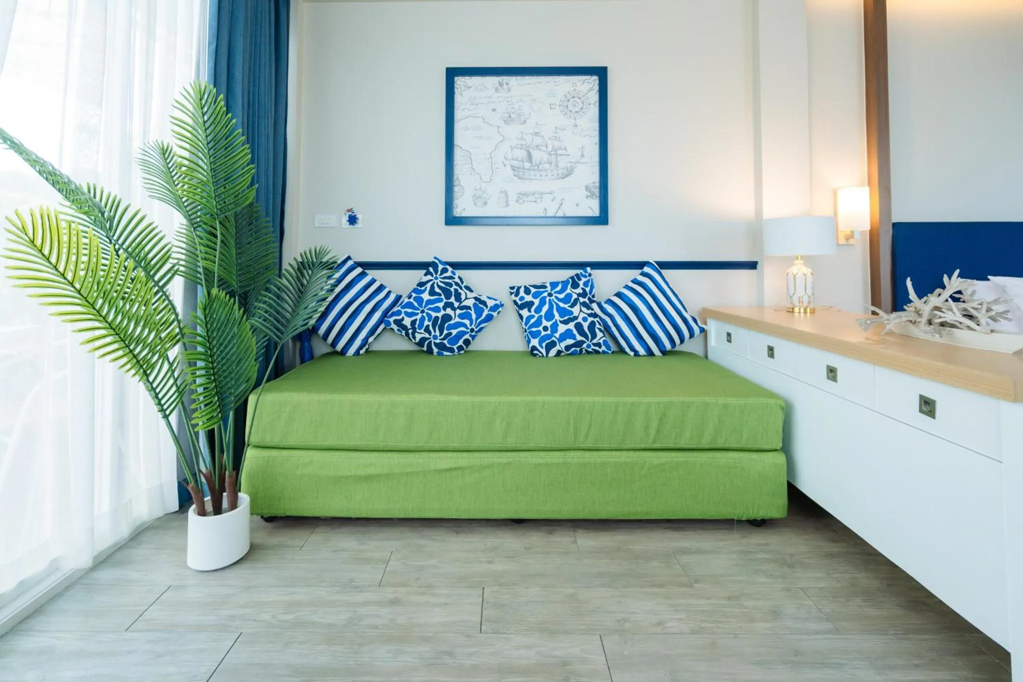 Seating area, Bed in Phuket Boat Quay Hotel Panwa Beach