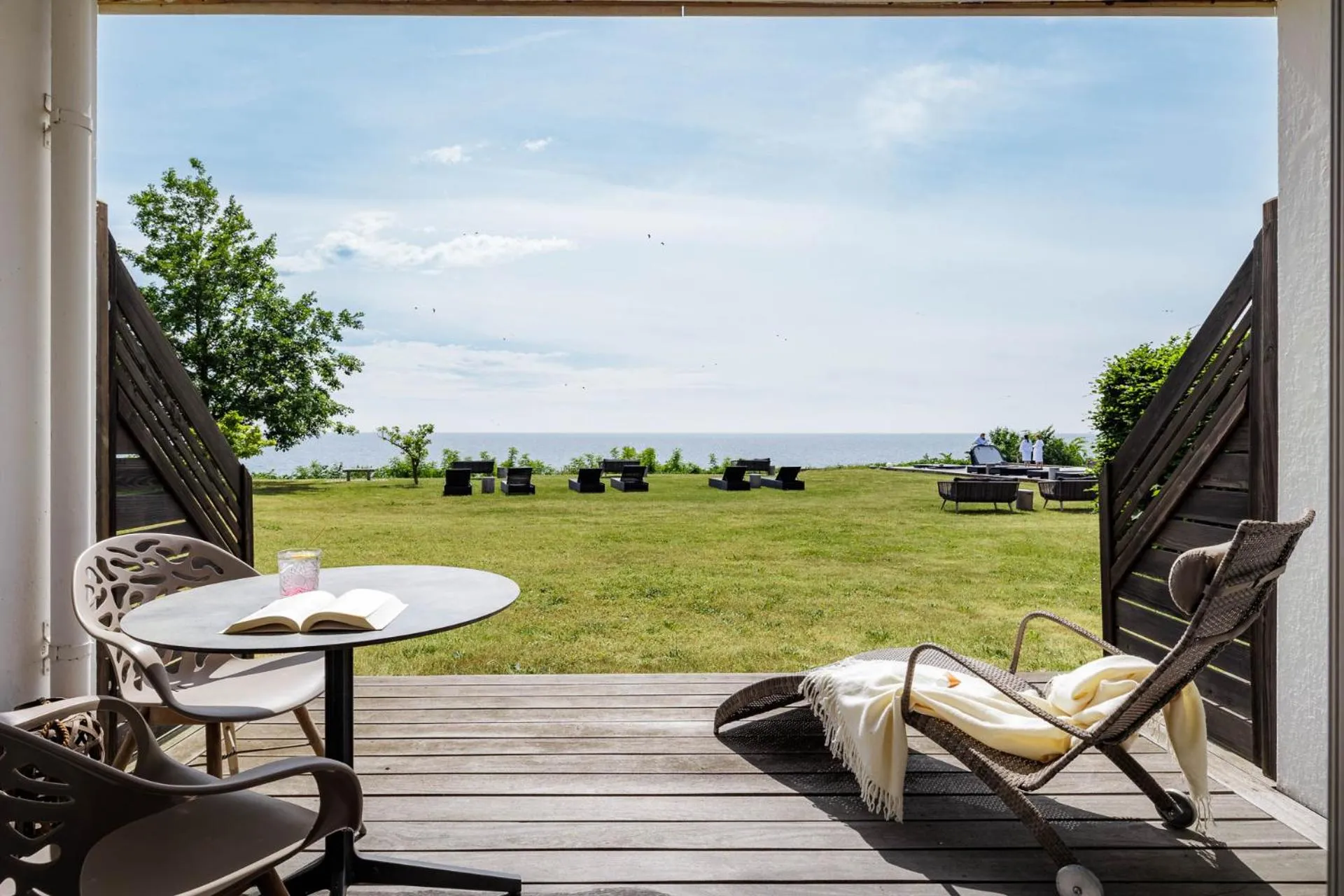 Patio in Fredensborg Badehotel