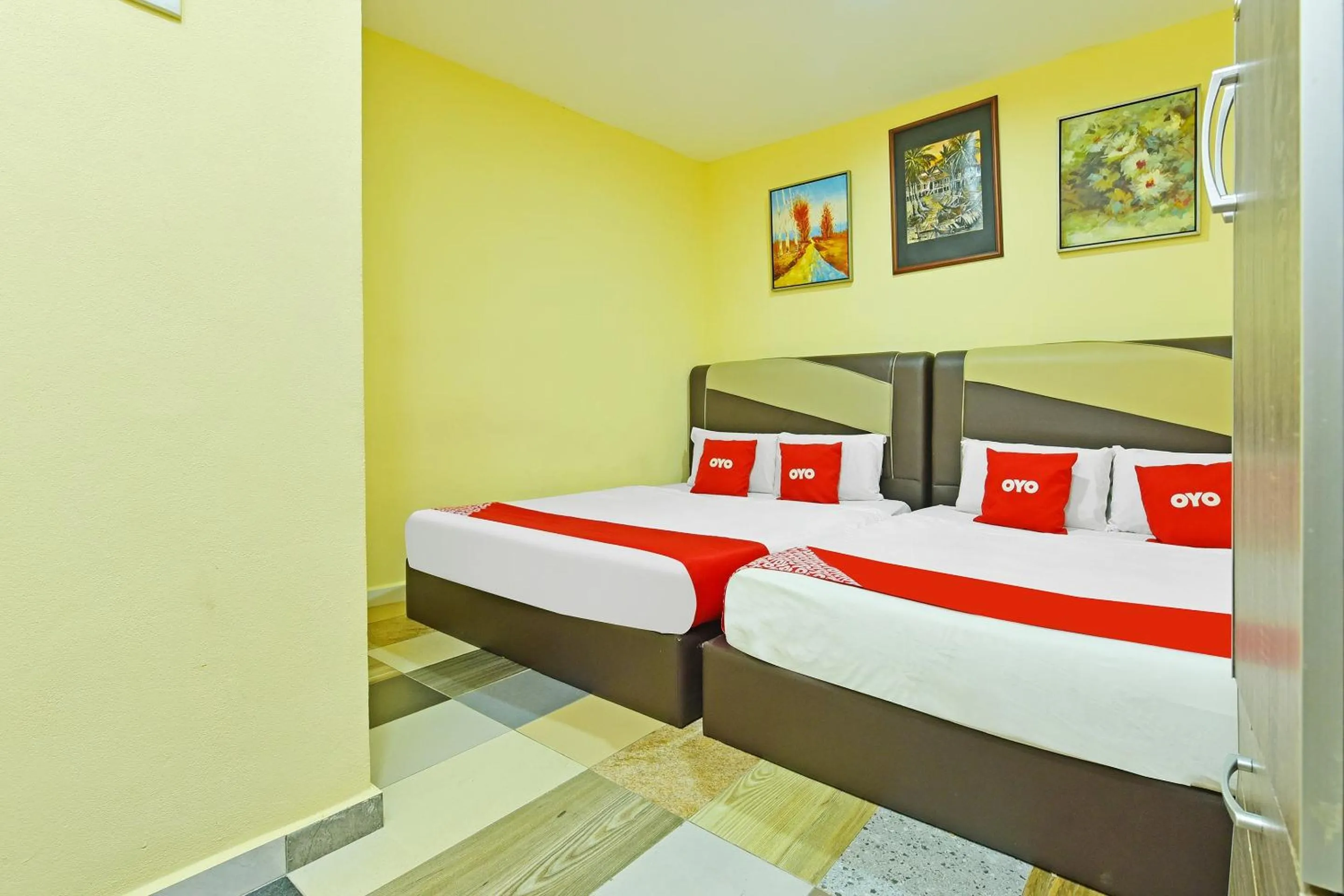 Bedroom, Bed in Hotel O Bamboo Inn