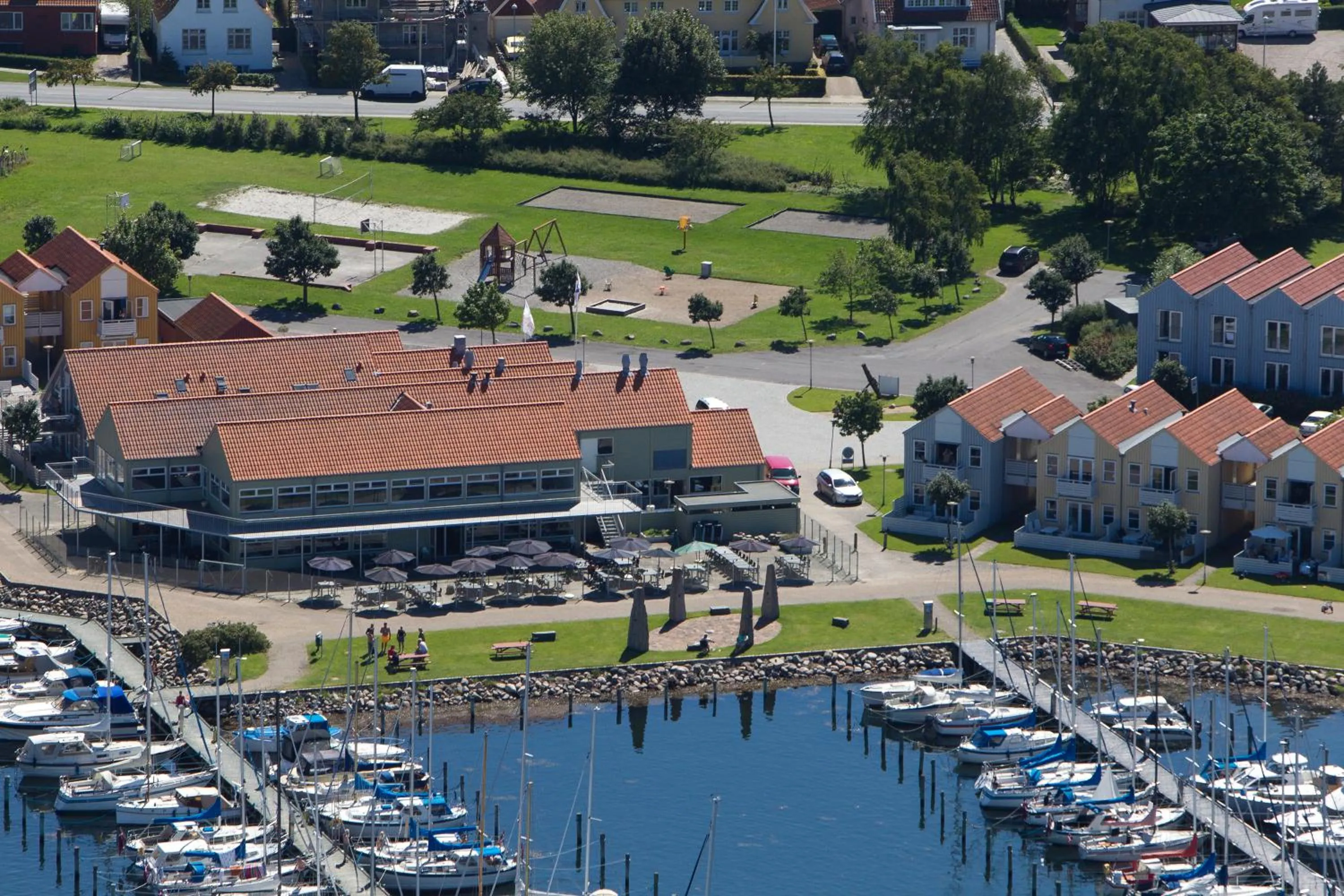 Bird's eye view in Hotel Rudkøbing Skudehavn