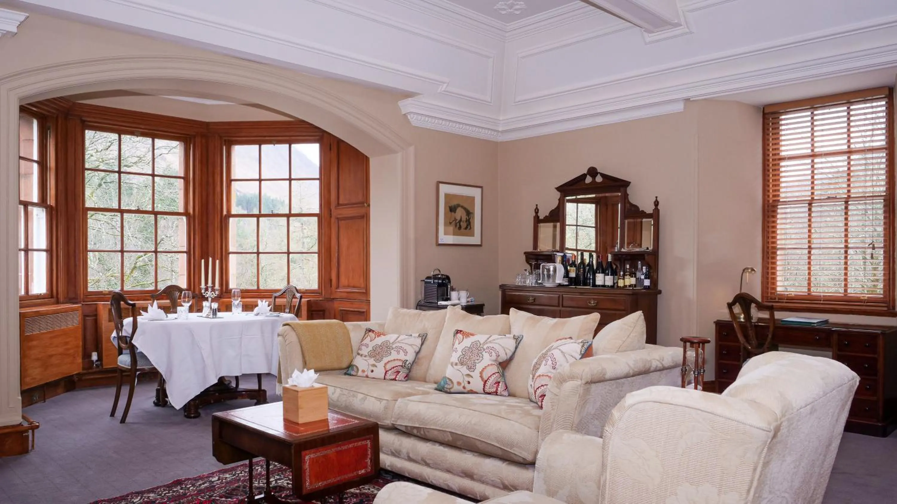 Seating area in Glencoe House