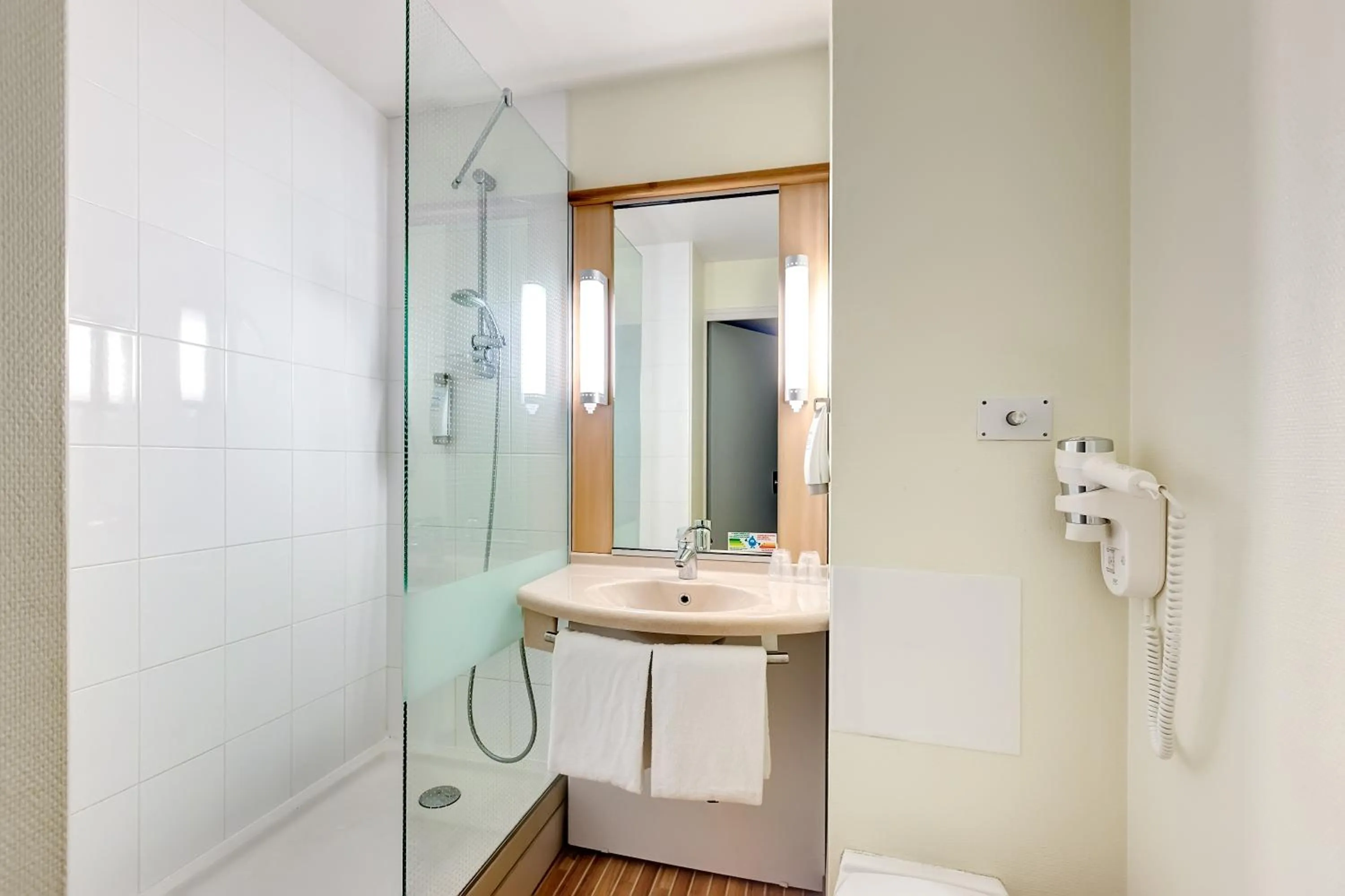 Shower in Ibis Agen Centre Gare