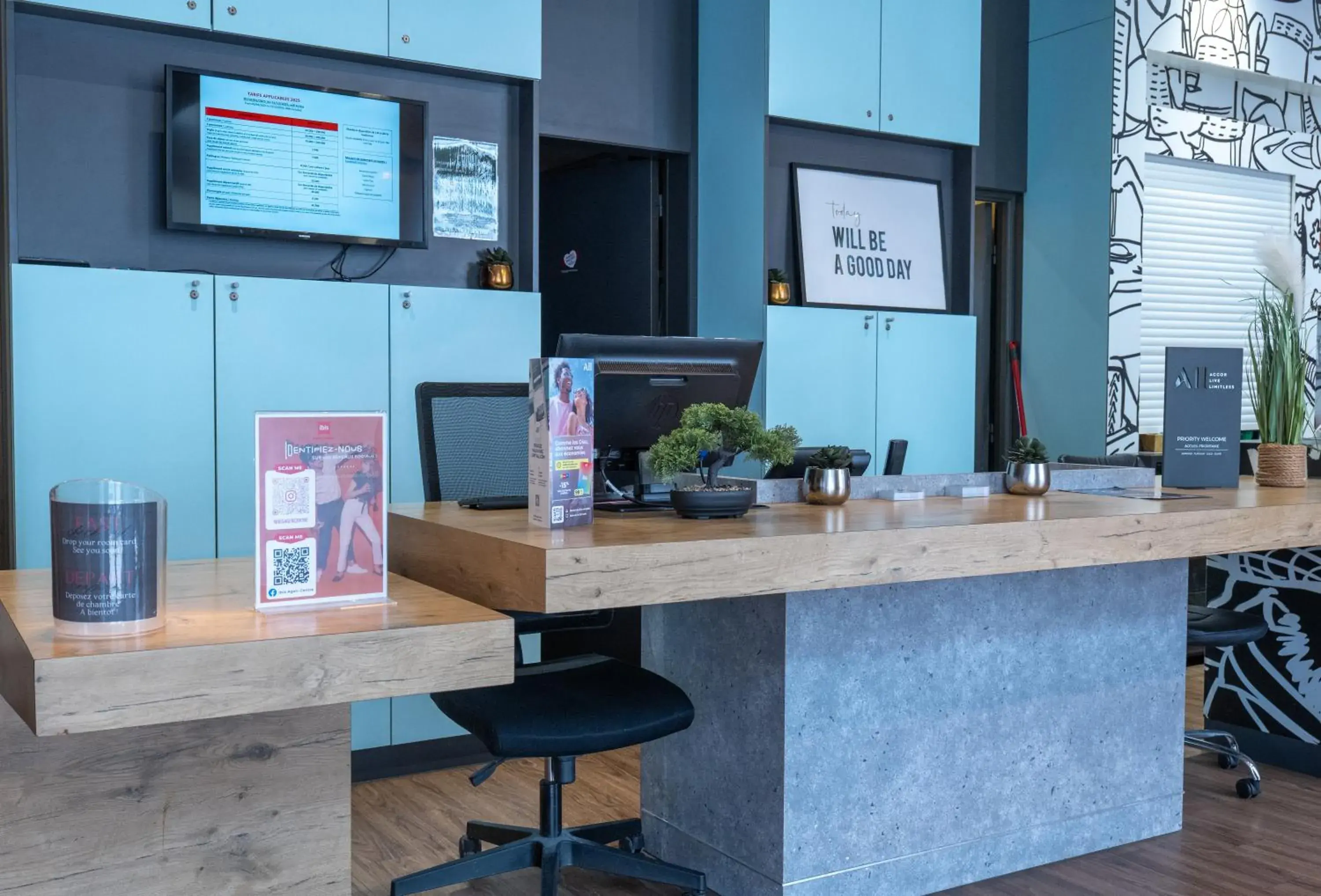 Lobby or reception in Ibis Agen Centre Gare Lobby or reception in Ibis Agen Centre Gare