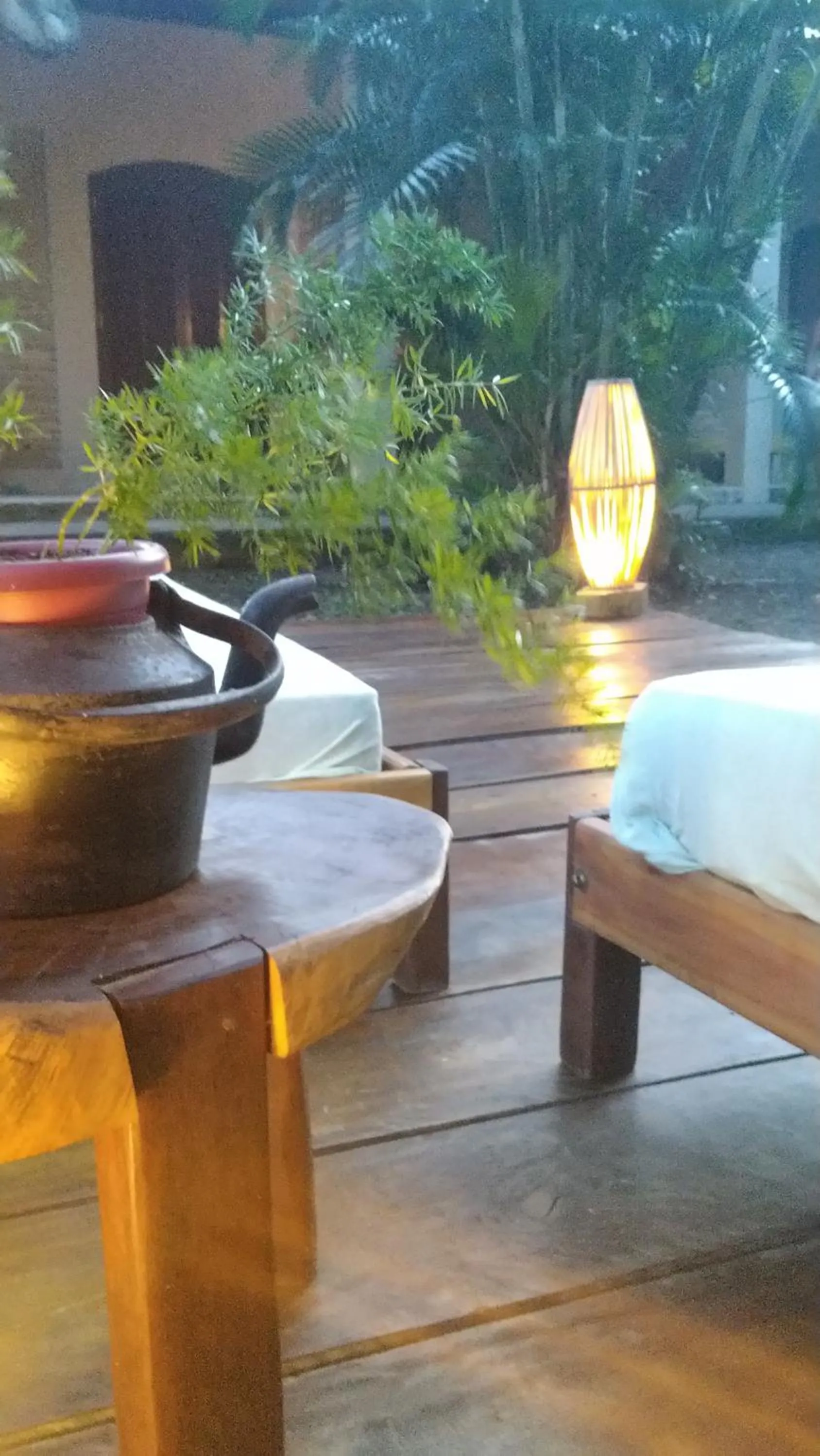 Patio in O Caramuru Hostel - Cumuruxatiba