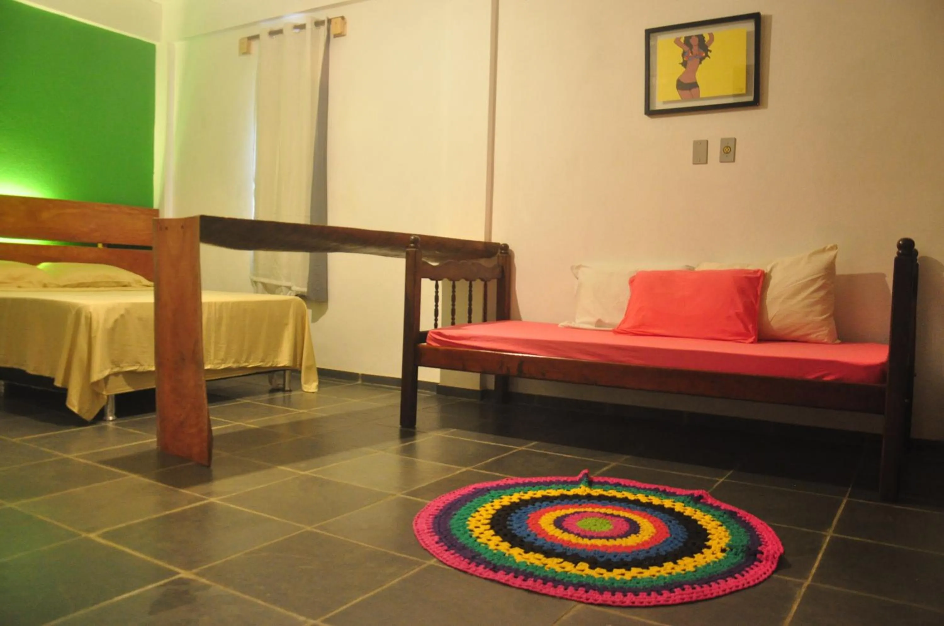 Bed in O Caramuru Hostel - Cumuruxatiba