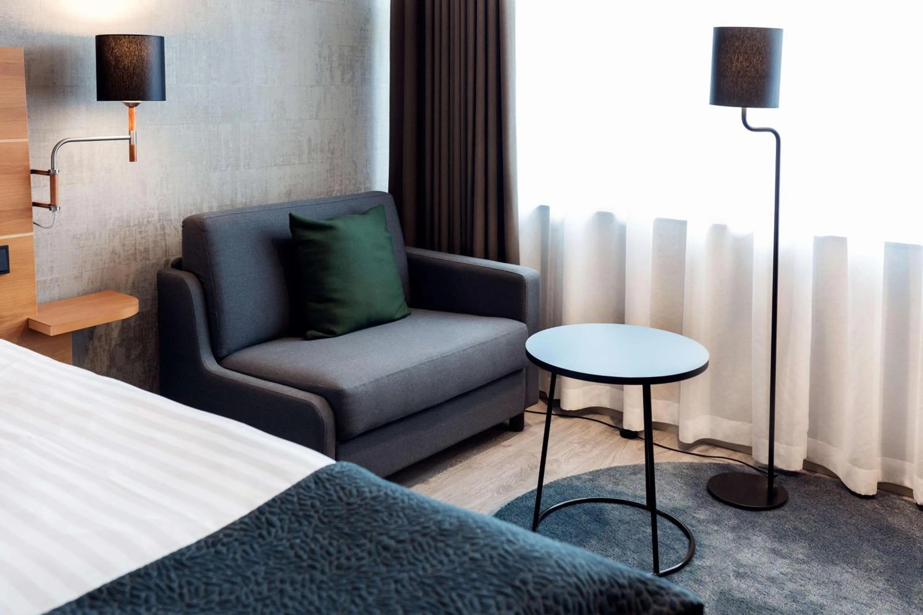 Bedroom, Bed in Scandic Simonkenttä