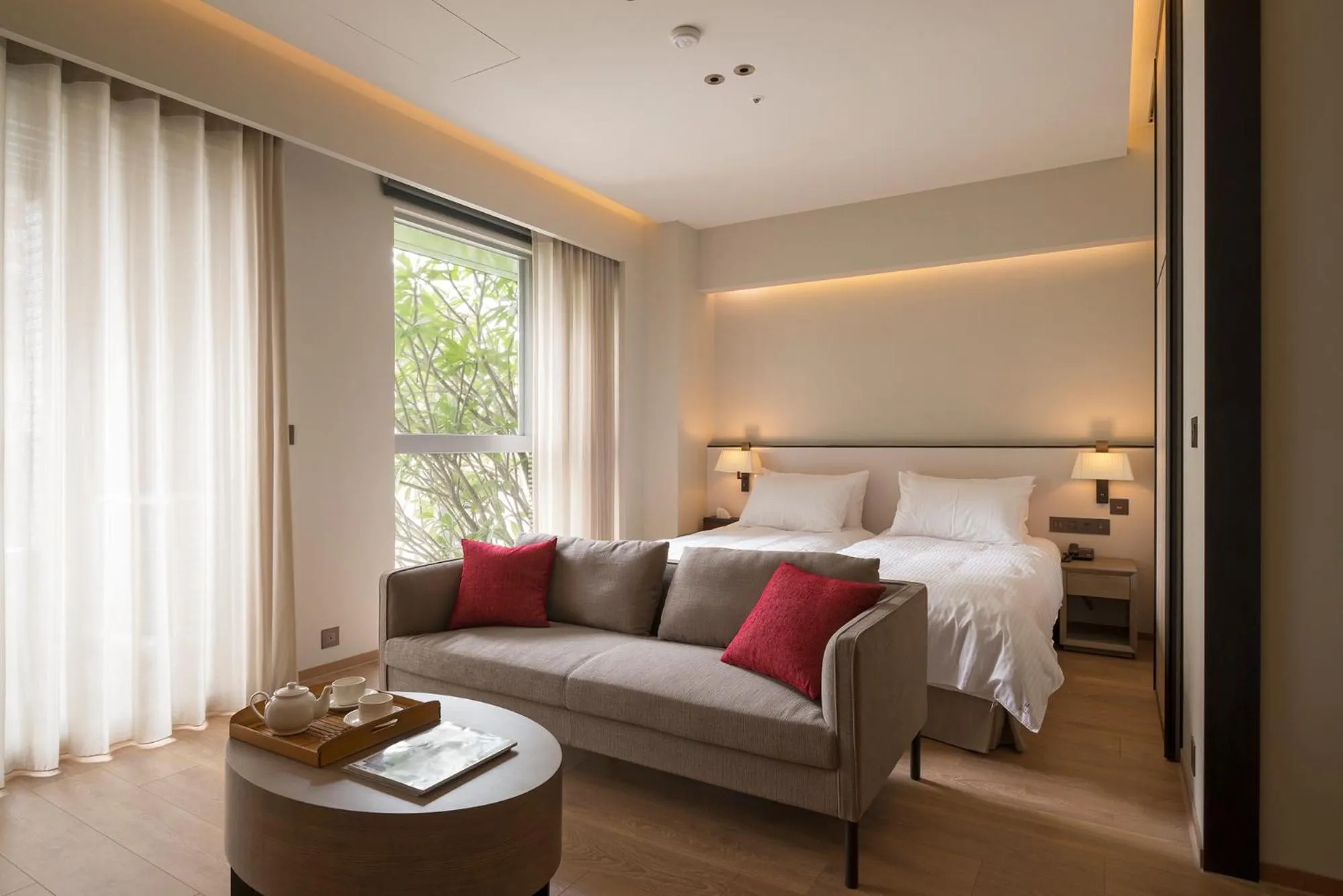 Bed in HUAN Serviced Residence