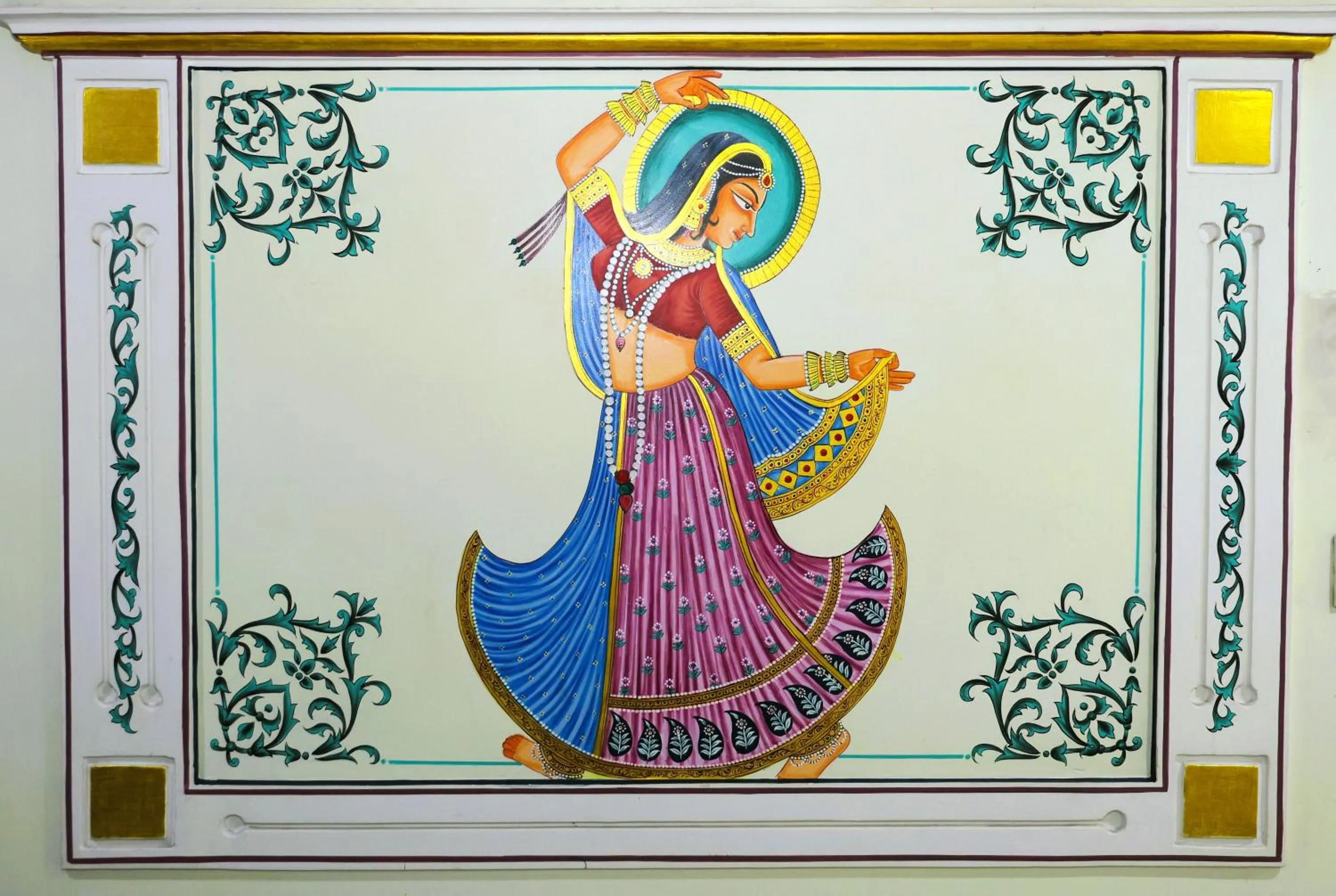 Decorative detail in Hotel Pulse Inn- Near Jaipur Railway Station