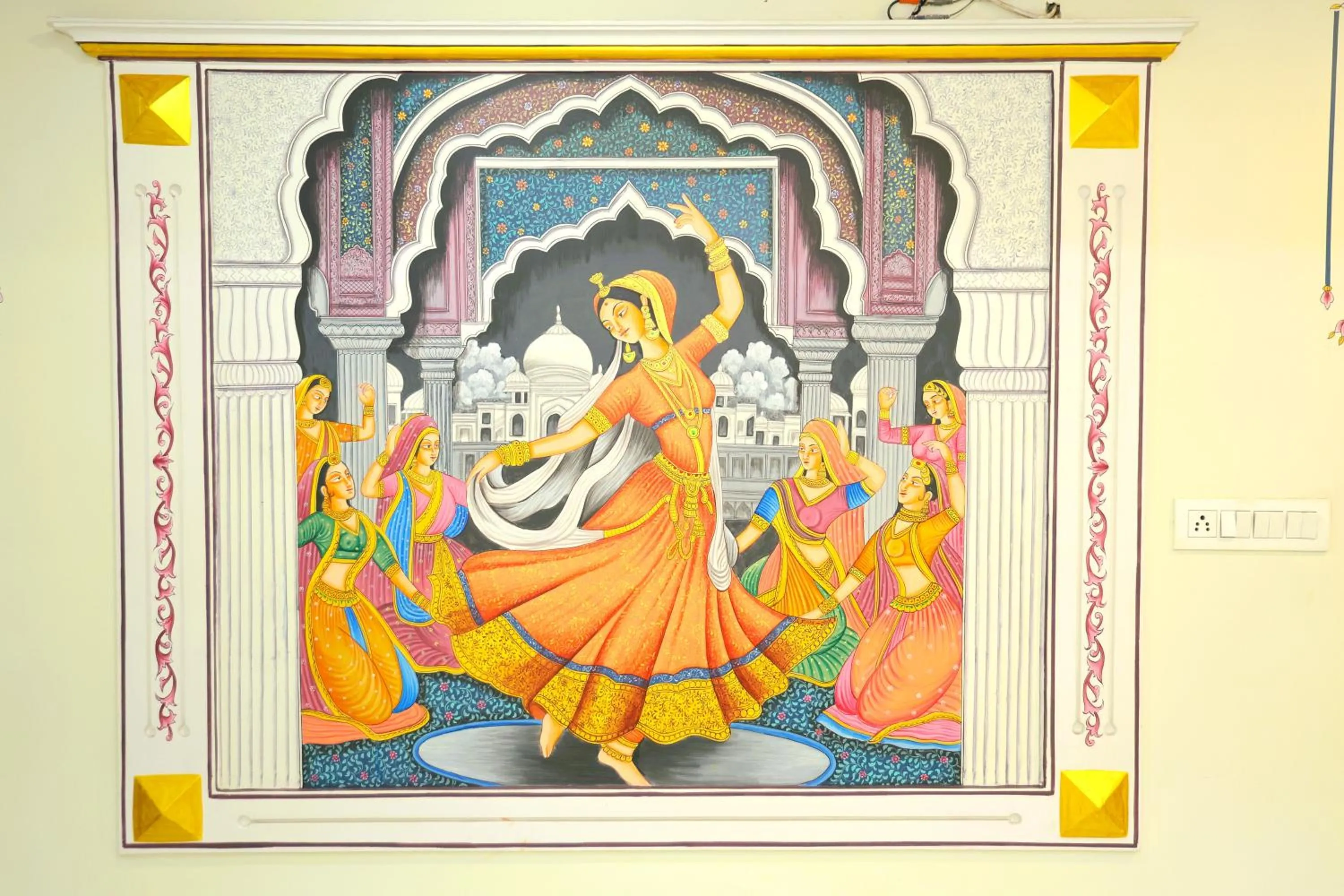 Decorative detail in Hotel Pulse Inn- Near Jaipur Railway Station