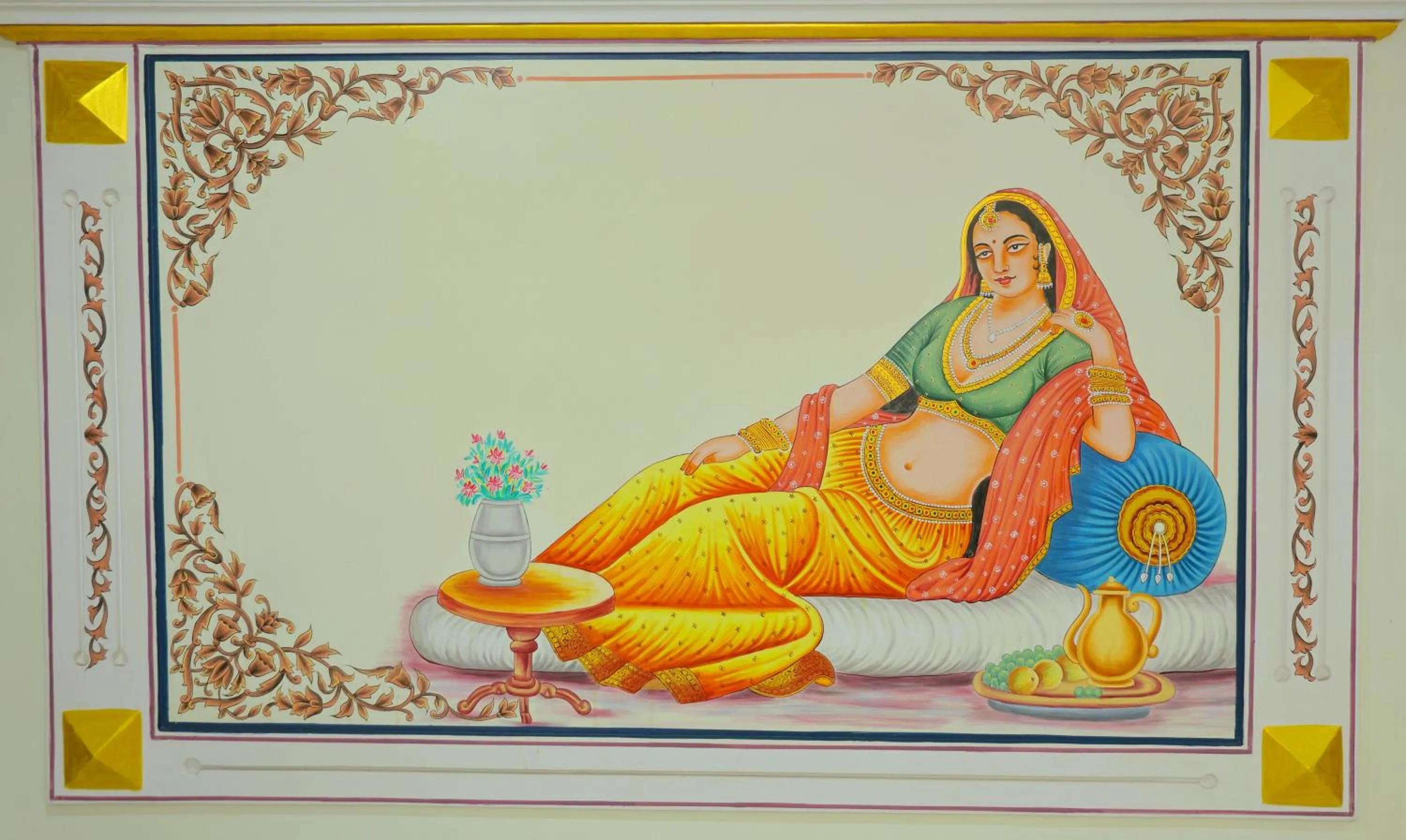 Decorative detail in Hotel Pulse Inn- Near Jaipur Railway Station