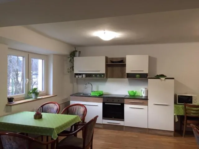 Communal kitchen in Youth Hostel Nika
