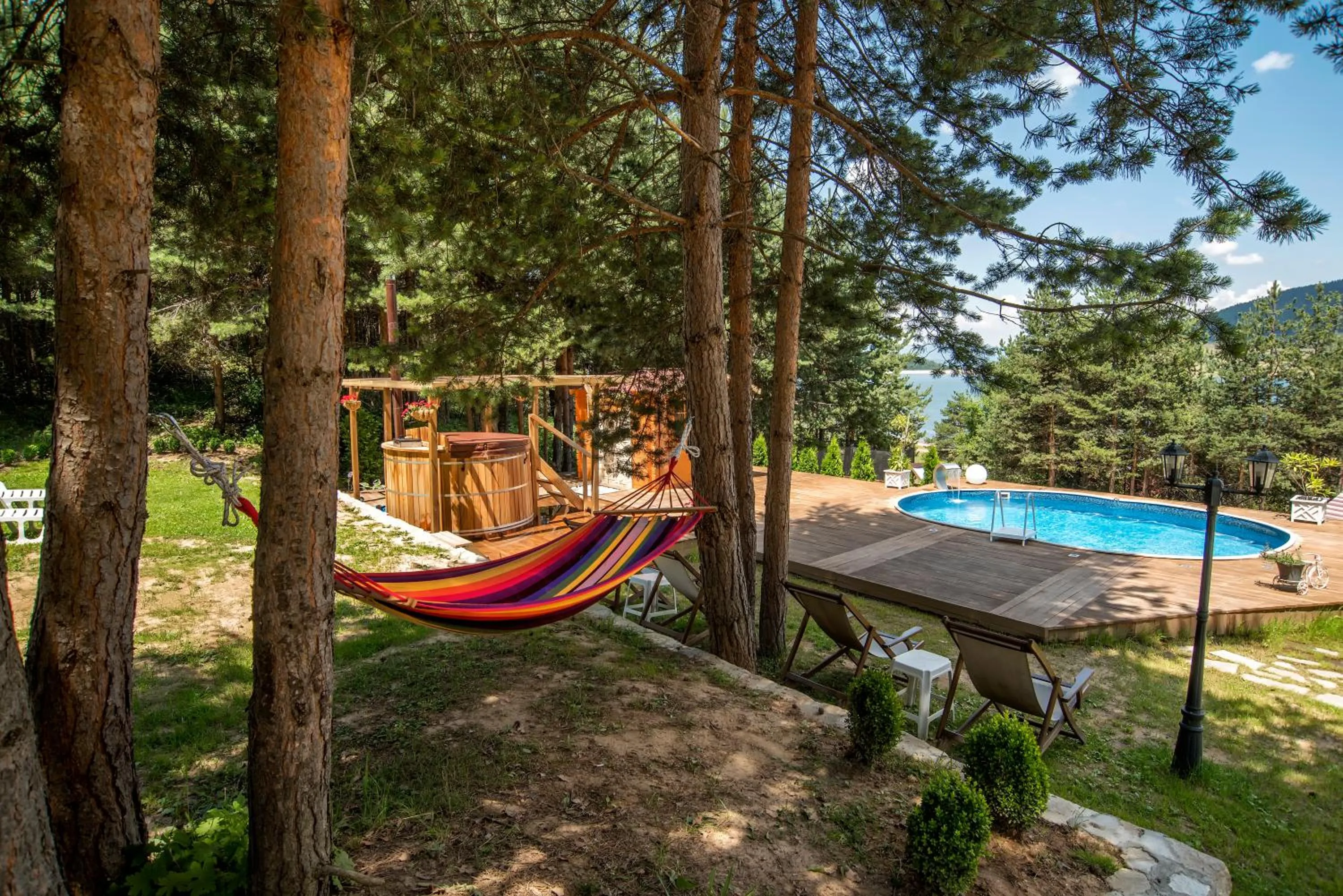 Patio in Guest House Slunchev Cviat