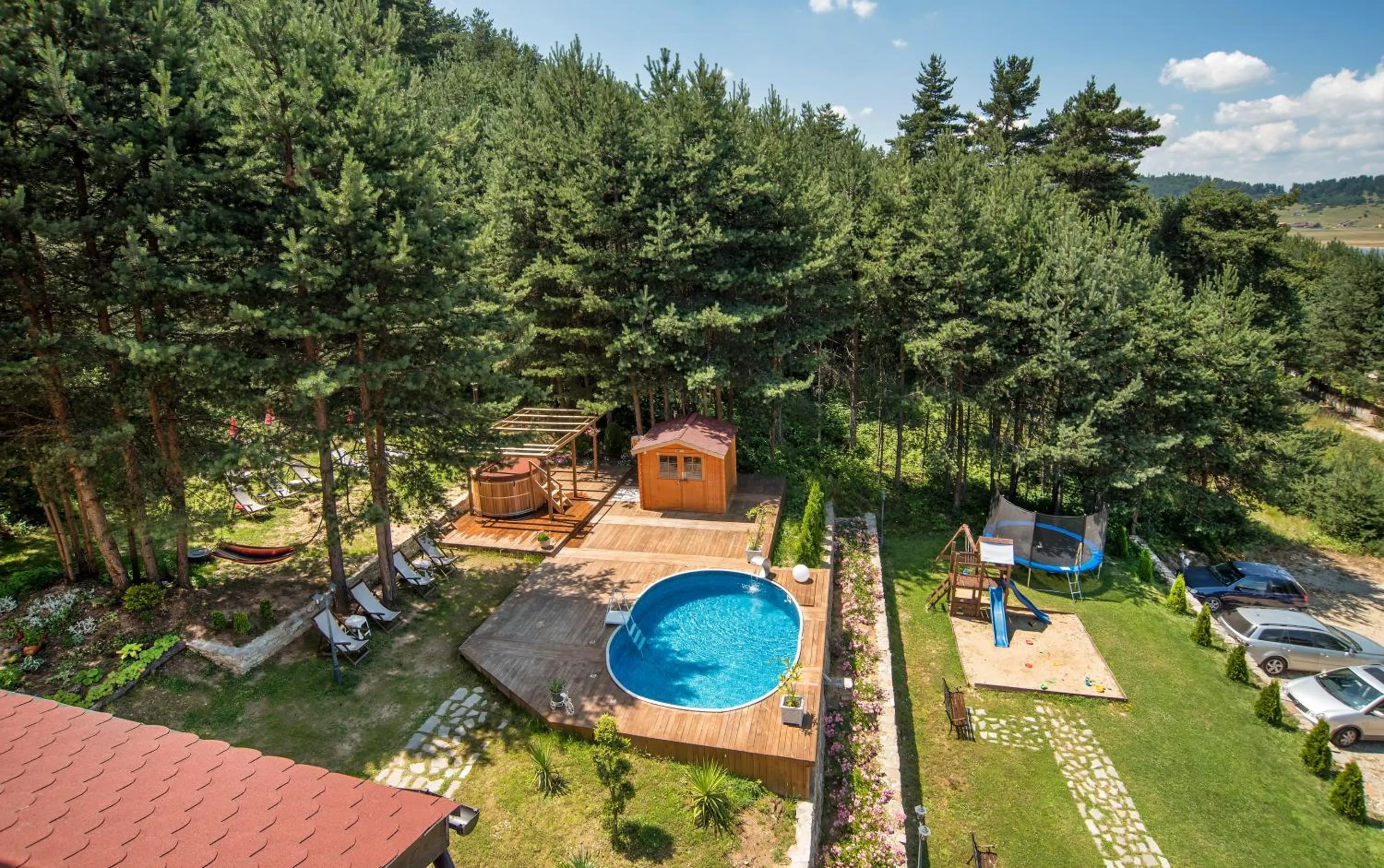 Bird's eye view in Guest House Slunchev Cviat