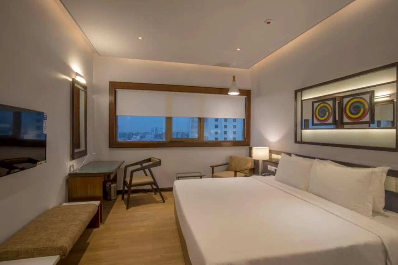 Bedroom, Bed in Zone By The Park Kolkata, Newtown