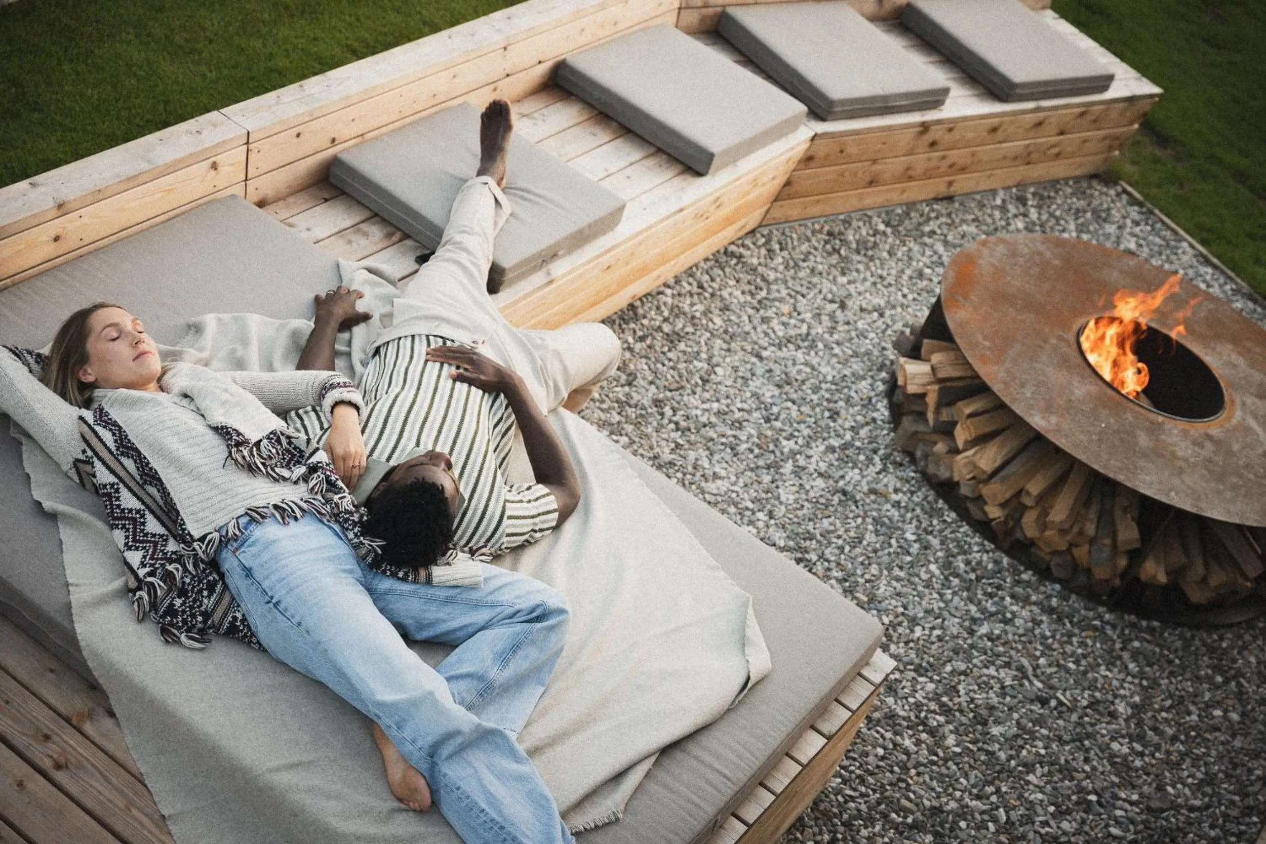 People in Nancy's Holiday Homes Dolomites