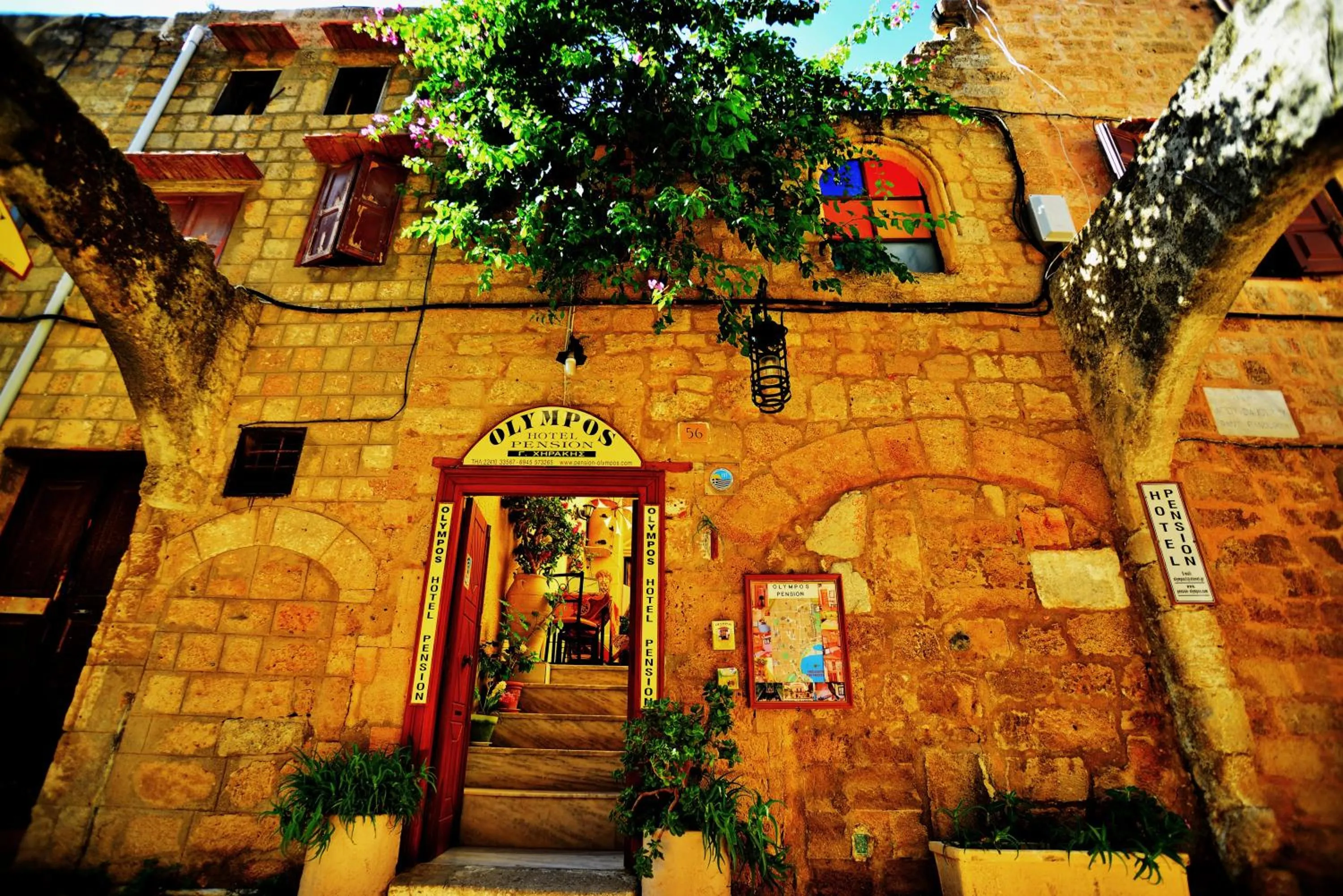Facade/entrance in Olympos Pension