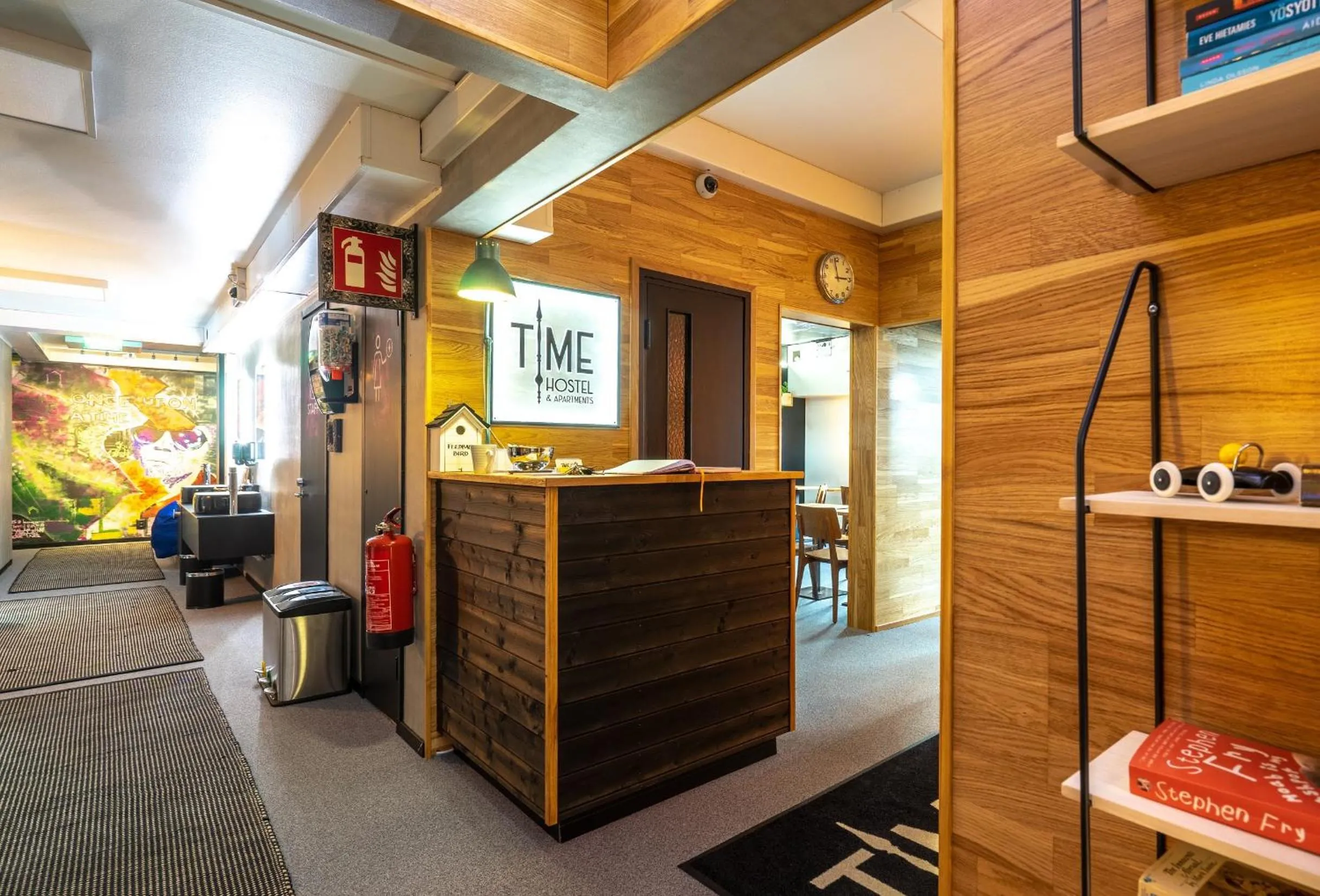 Lobby or reception in Time Hostel CITY - Jyväskylä