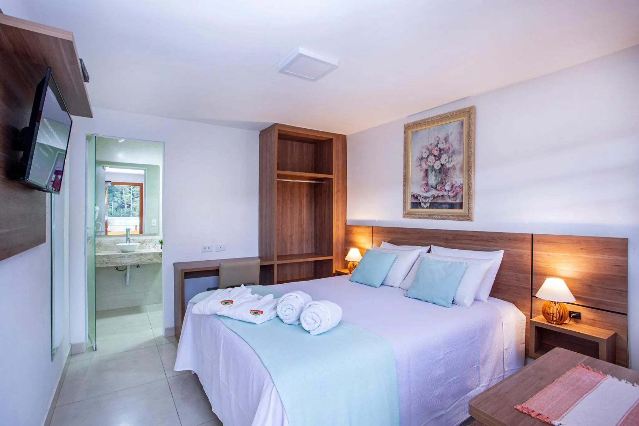 Bed in Pousada das Videiras