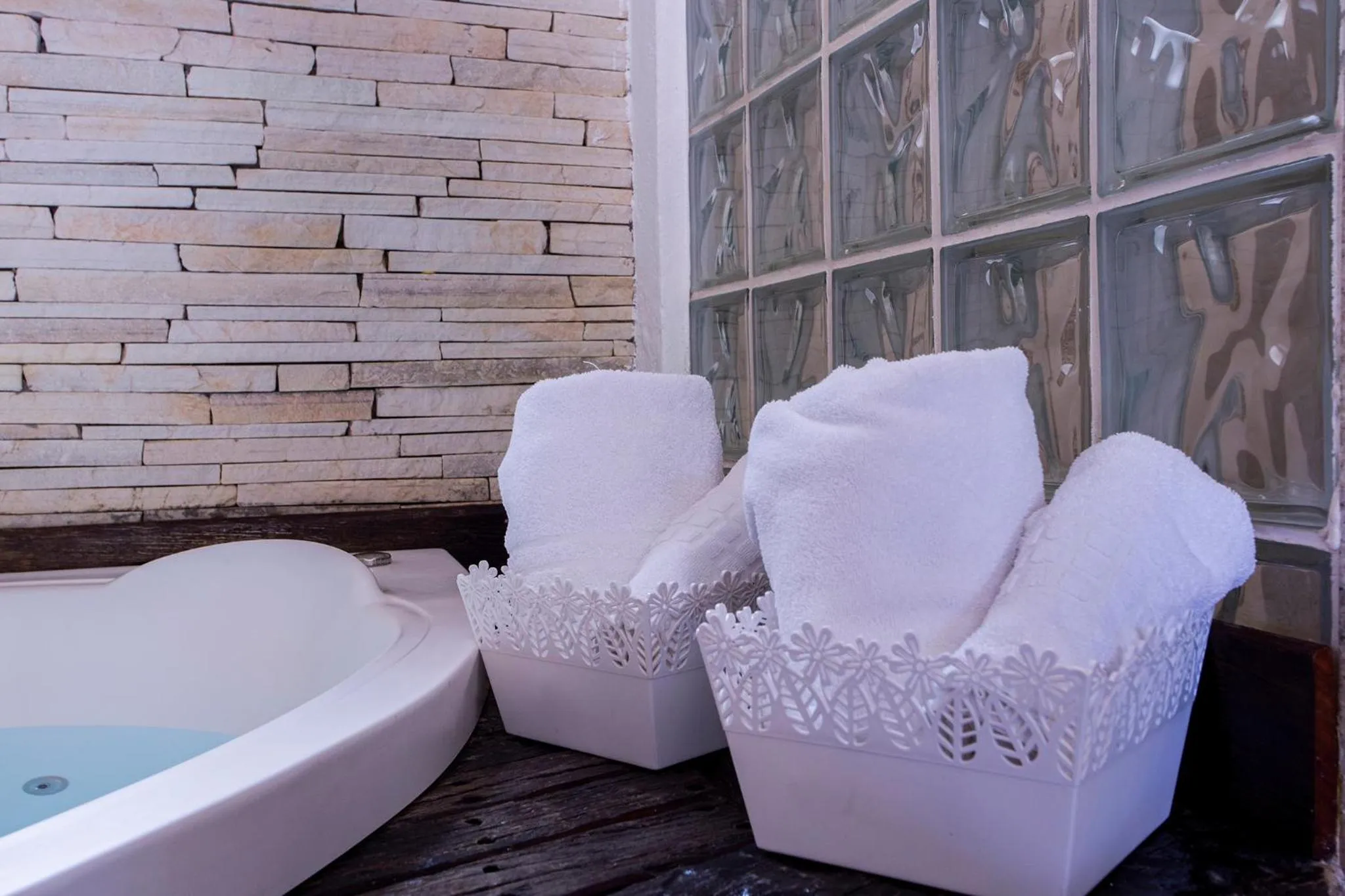 towels in Pousada das Videiras