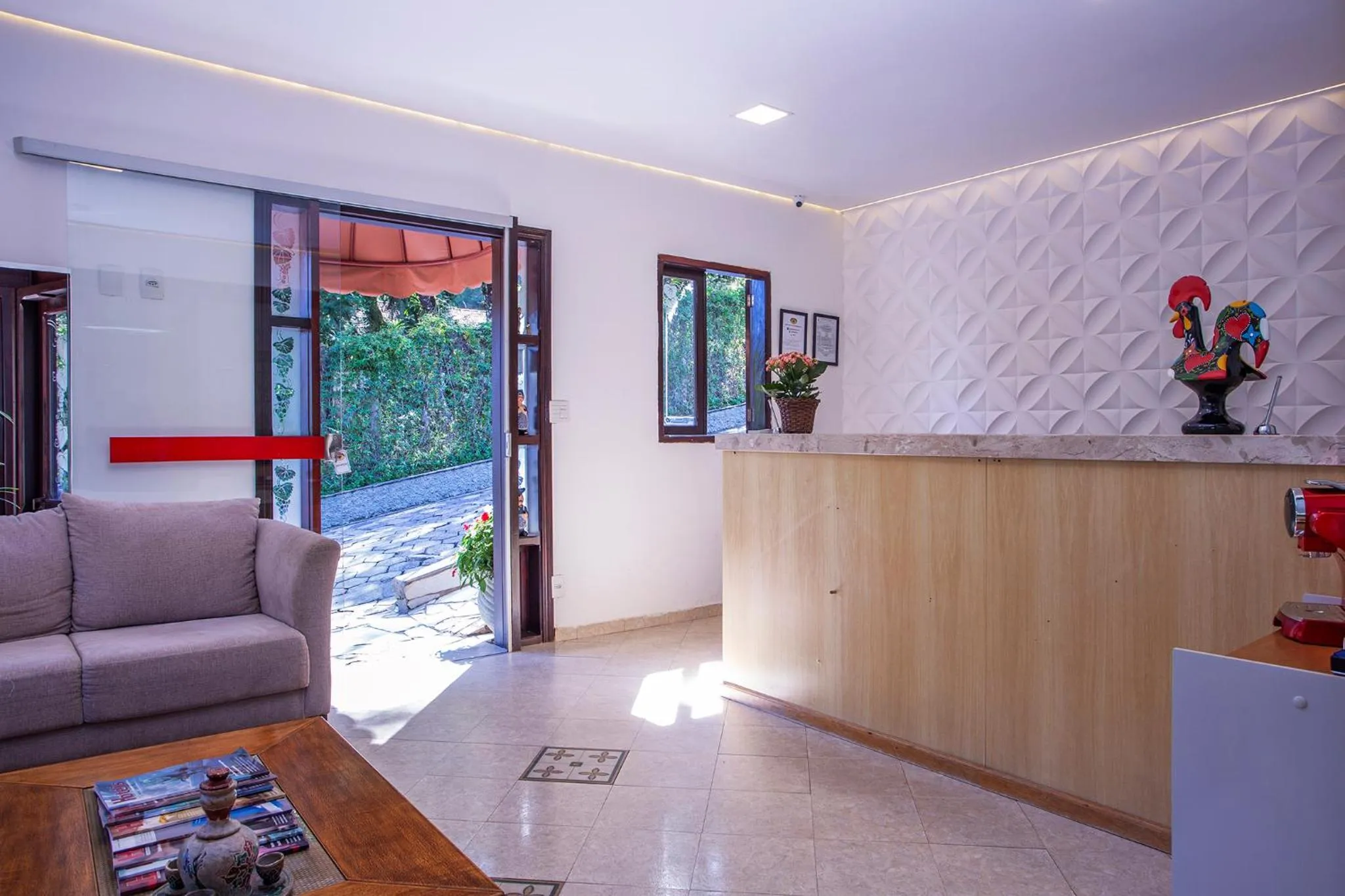Lobby or reception in Pousada das Videiras