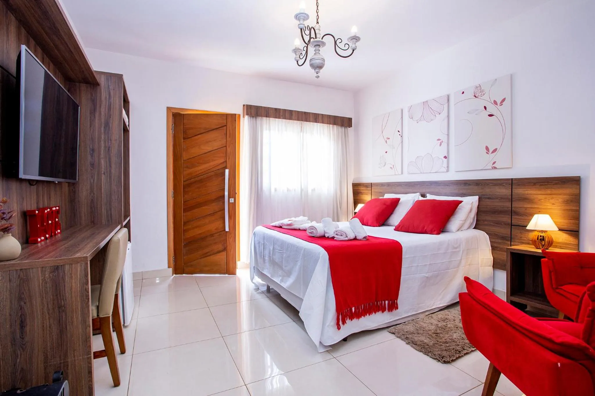 Bed in Pousada das Videiras