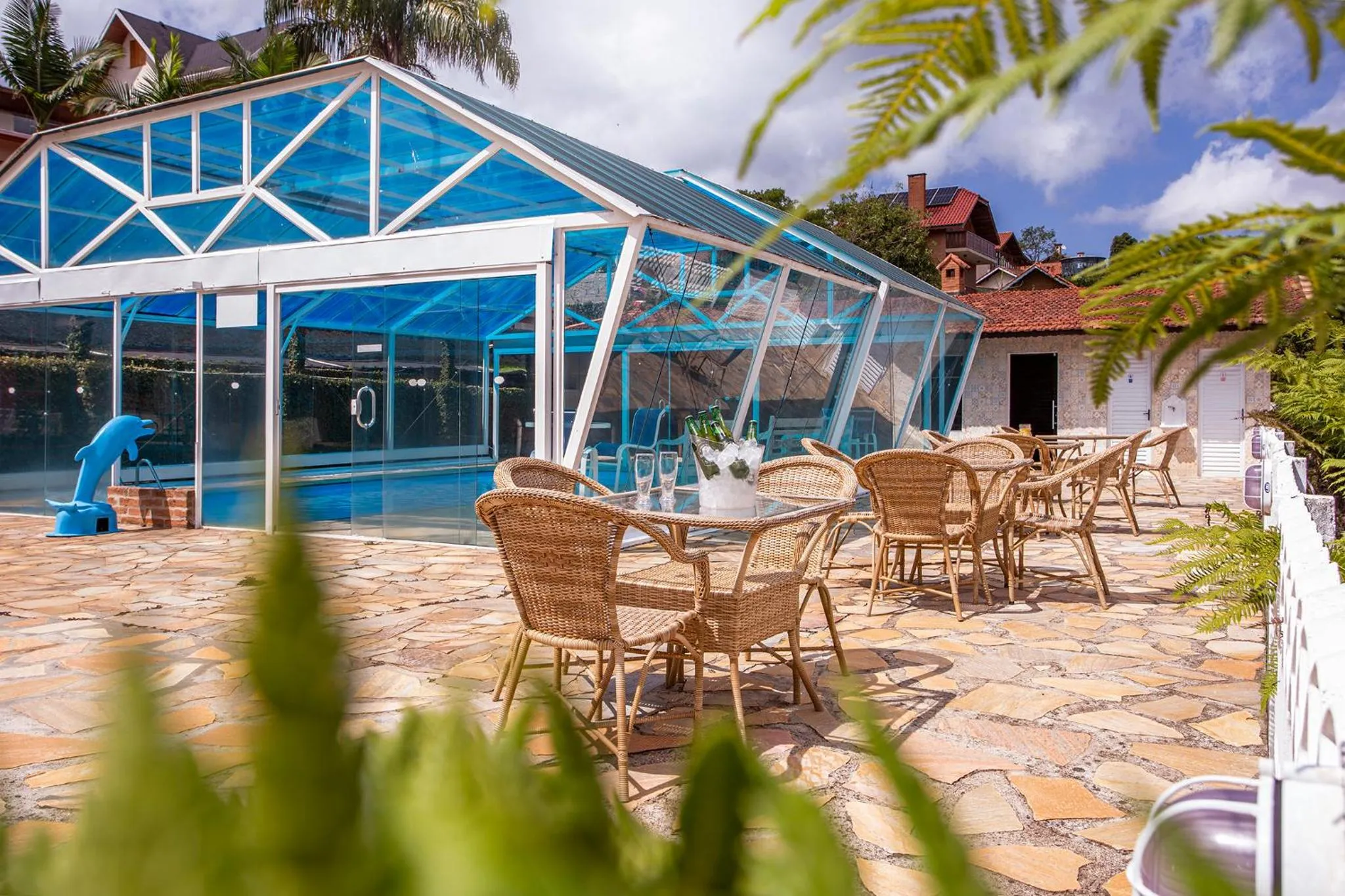 Swimming pool in Pousada das Videiras