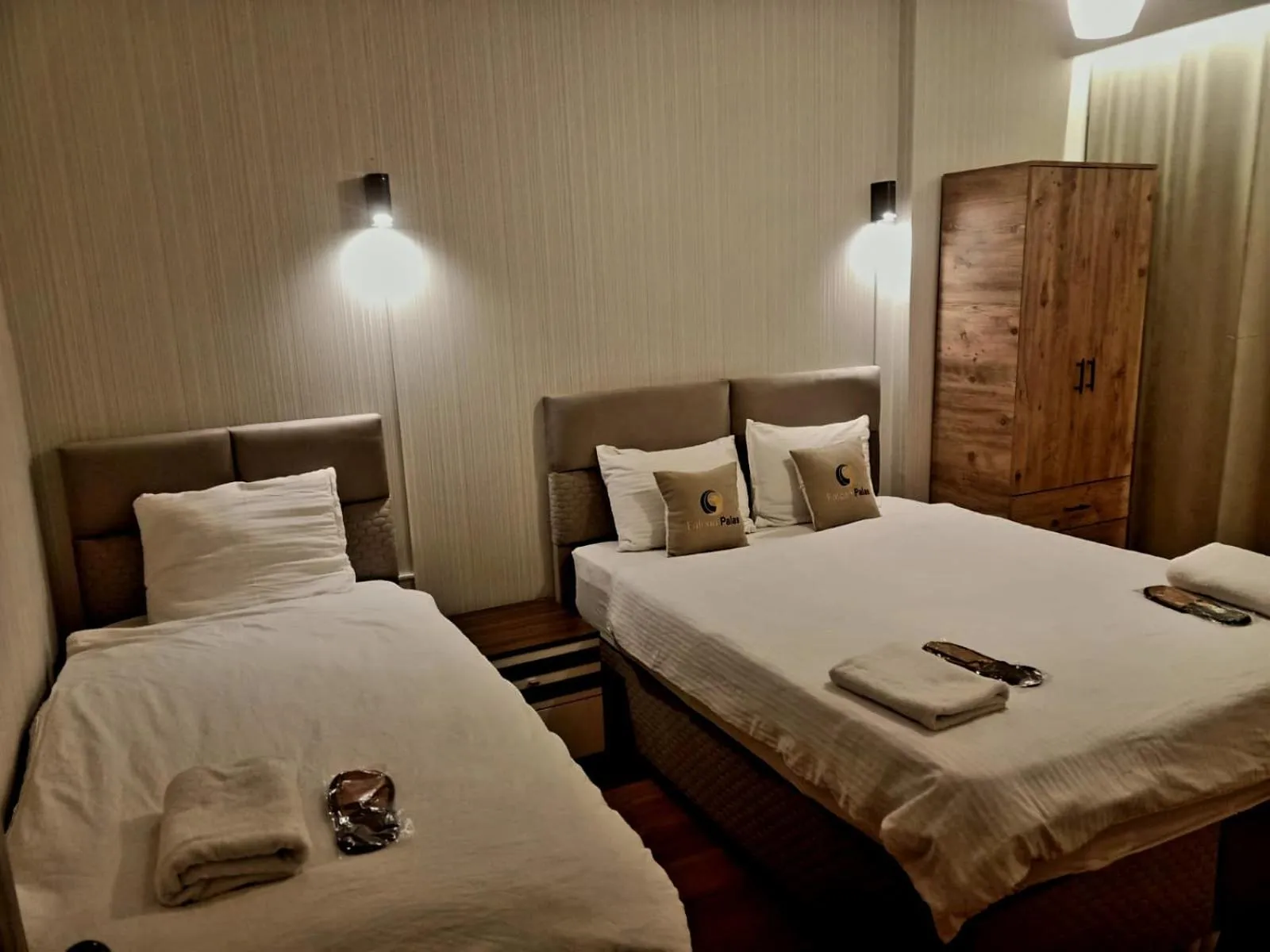 Bed in FALCON PalaS OTEL