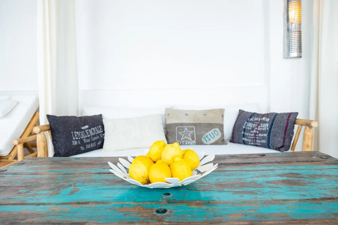 Seating area in Limonero bnb