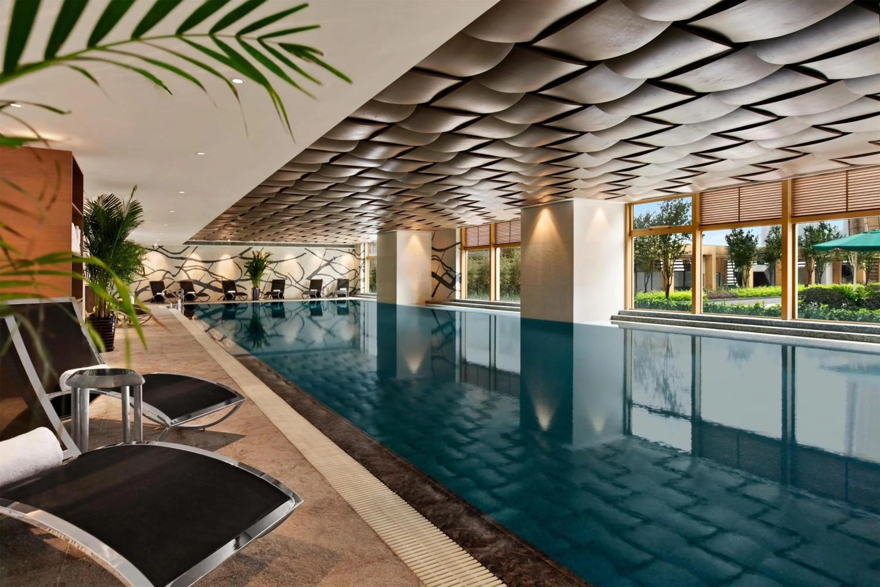Pool view in Kempinski Hotel Chongqing - Complimentary 500ml Home-Brewed beer voucher upon check-in