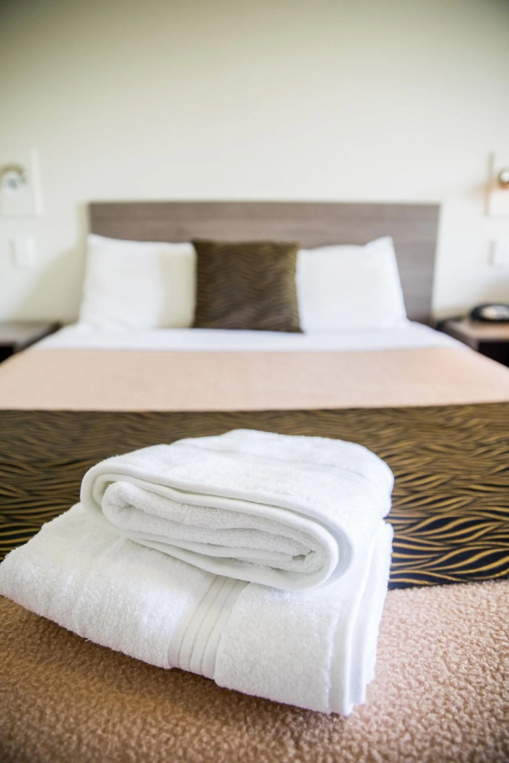 Decorative detail, Bed in Lilac City Motor Inn