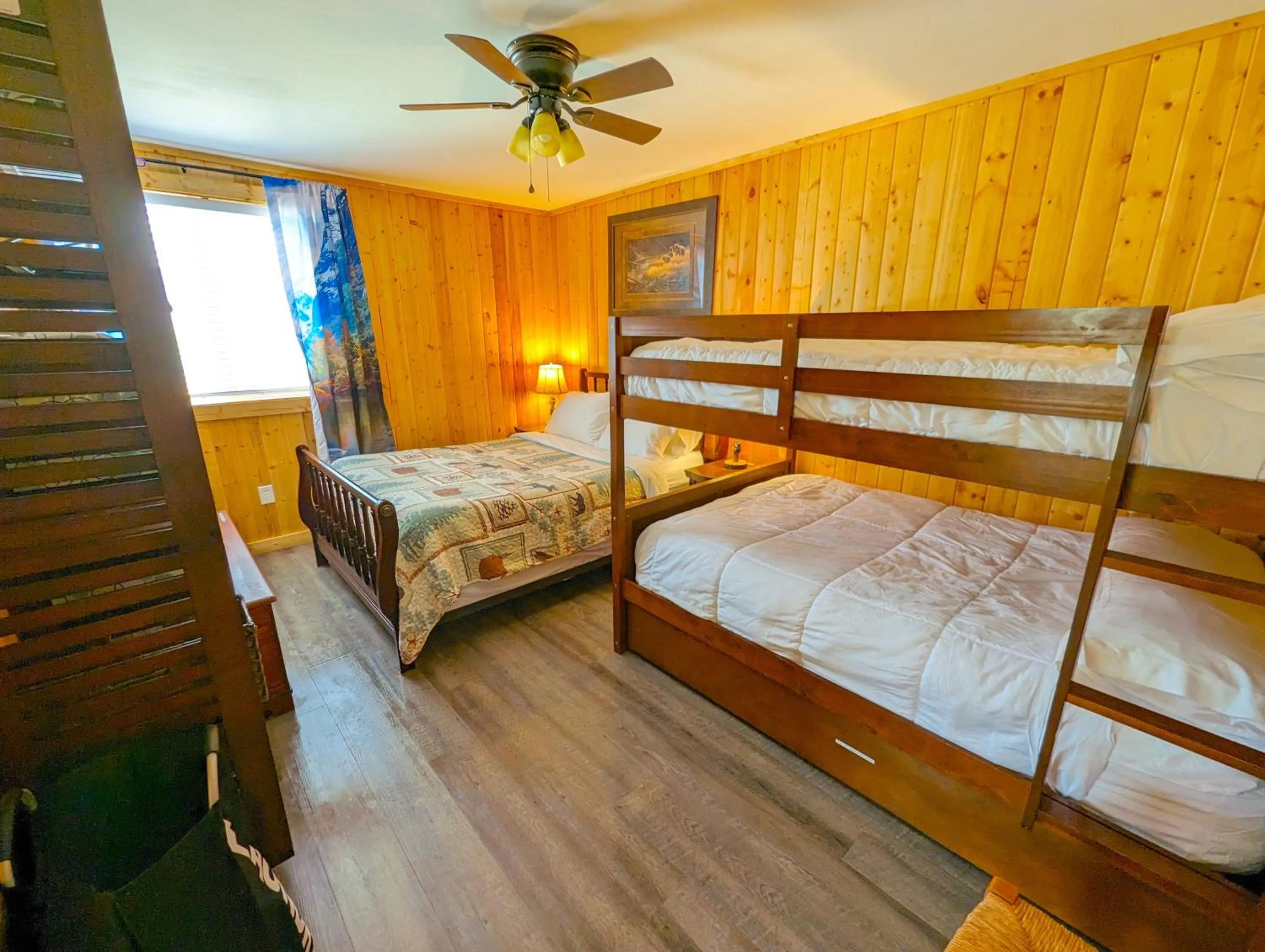 Bed in Yellowstone's Treasure Cabins