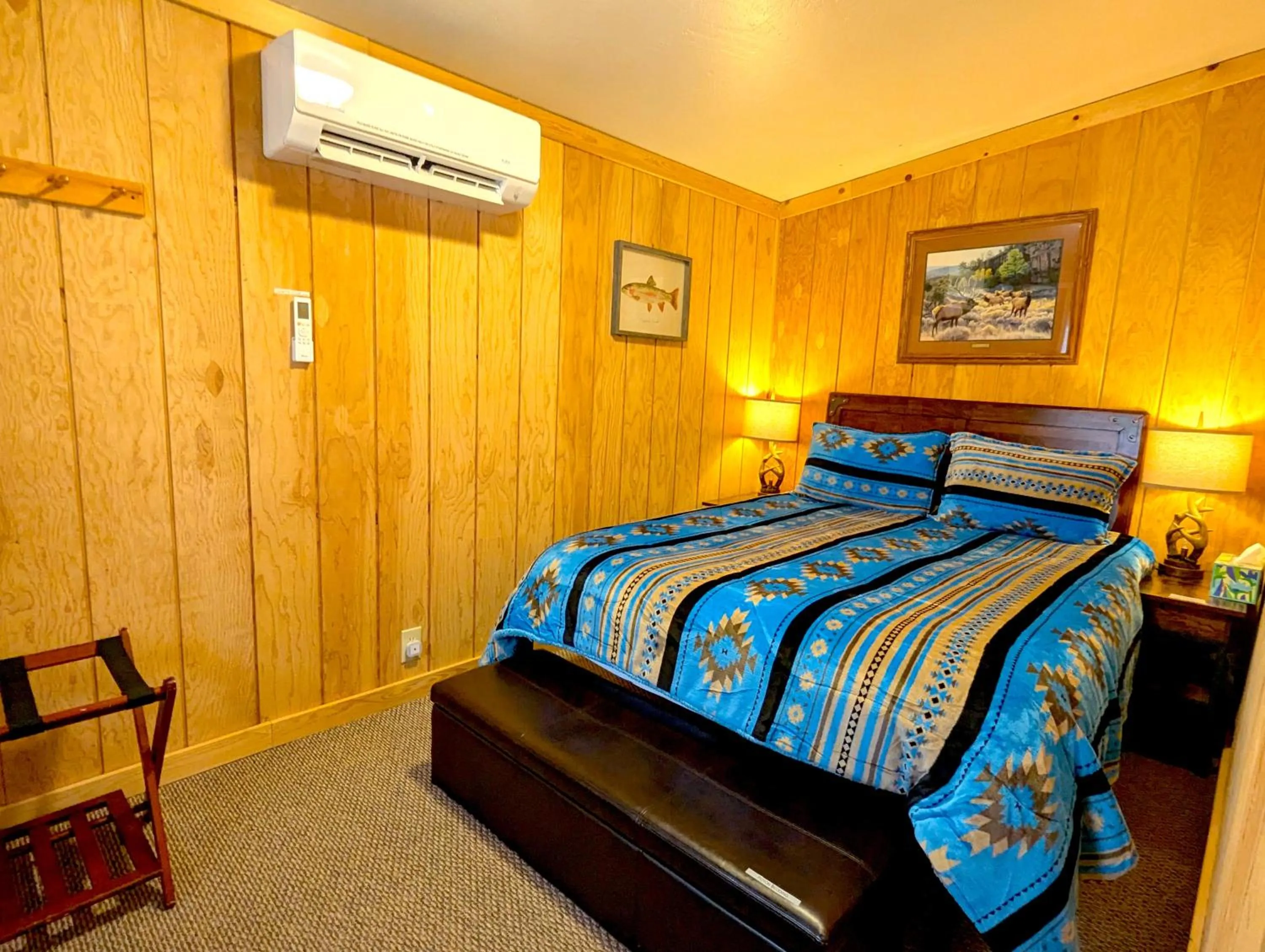 Bed in Yellowstone's Treasure Cabins
