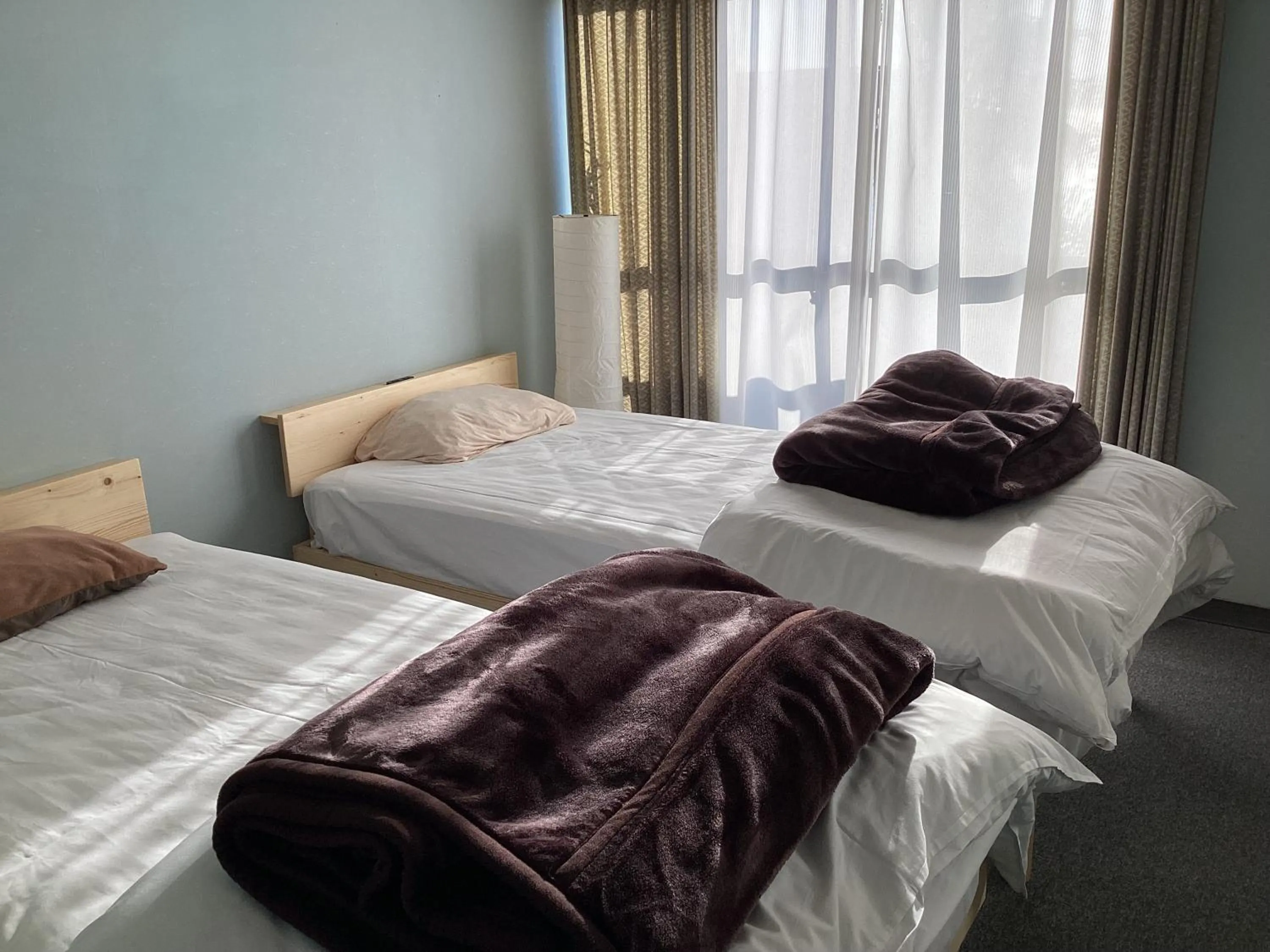 Bed in Katsuura Seaside Hotel