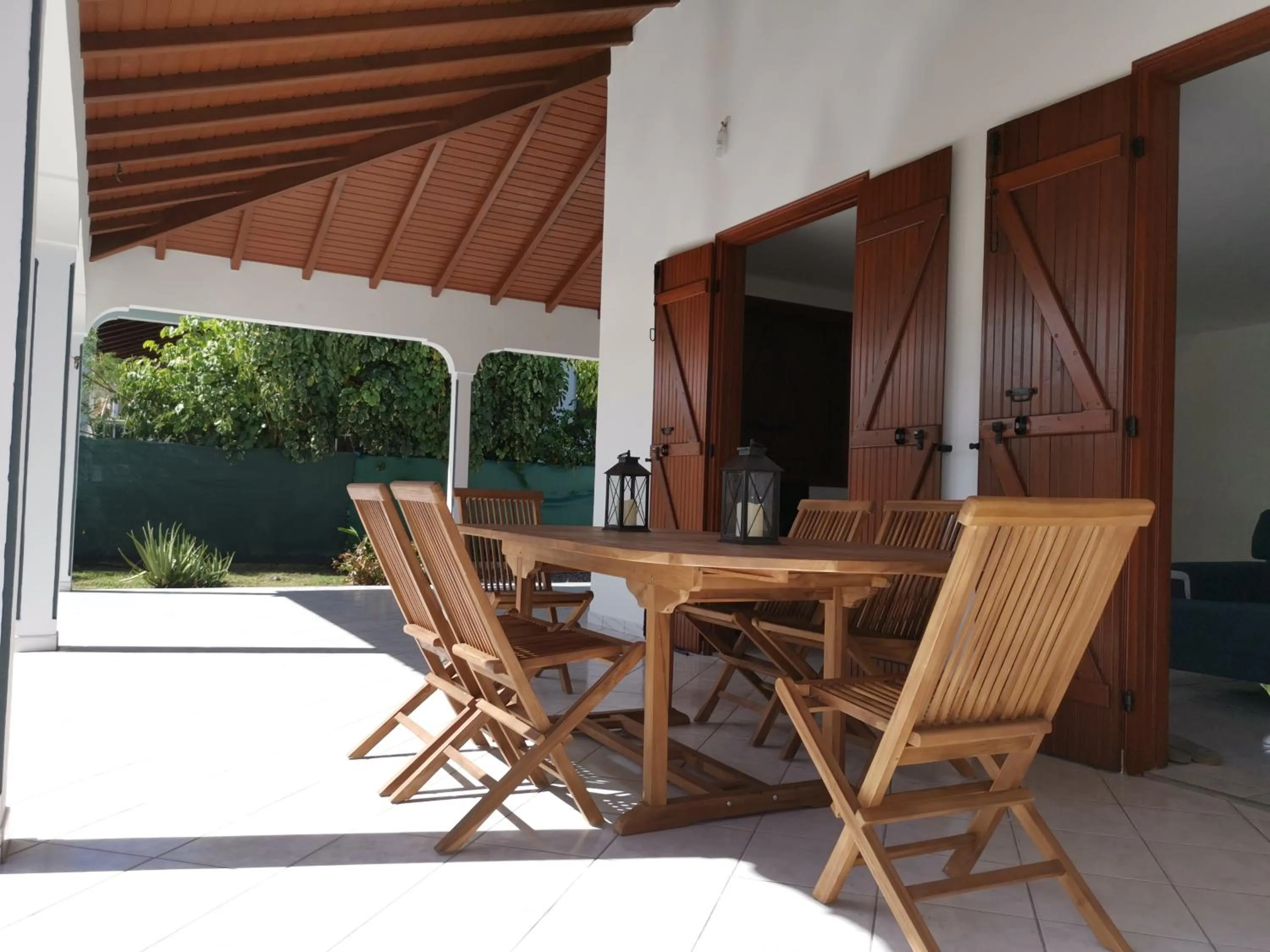 Balcony/Terrace in Villa les Lataniers St-Francois