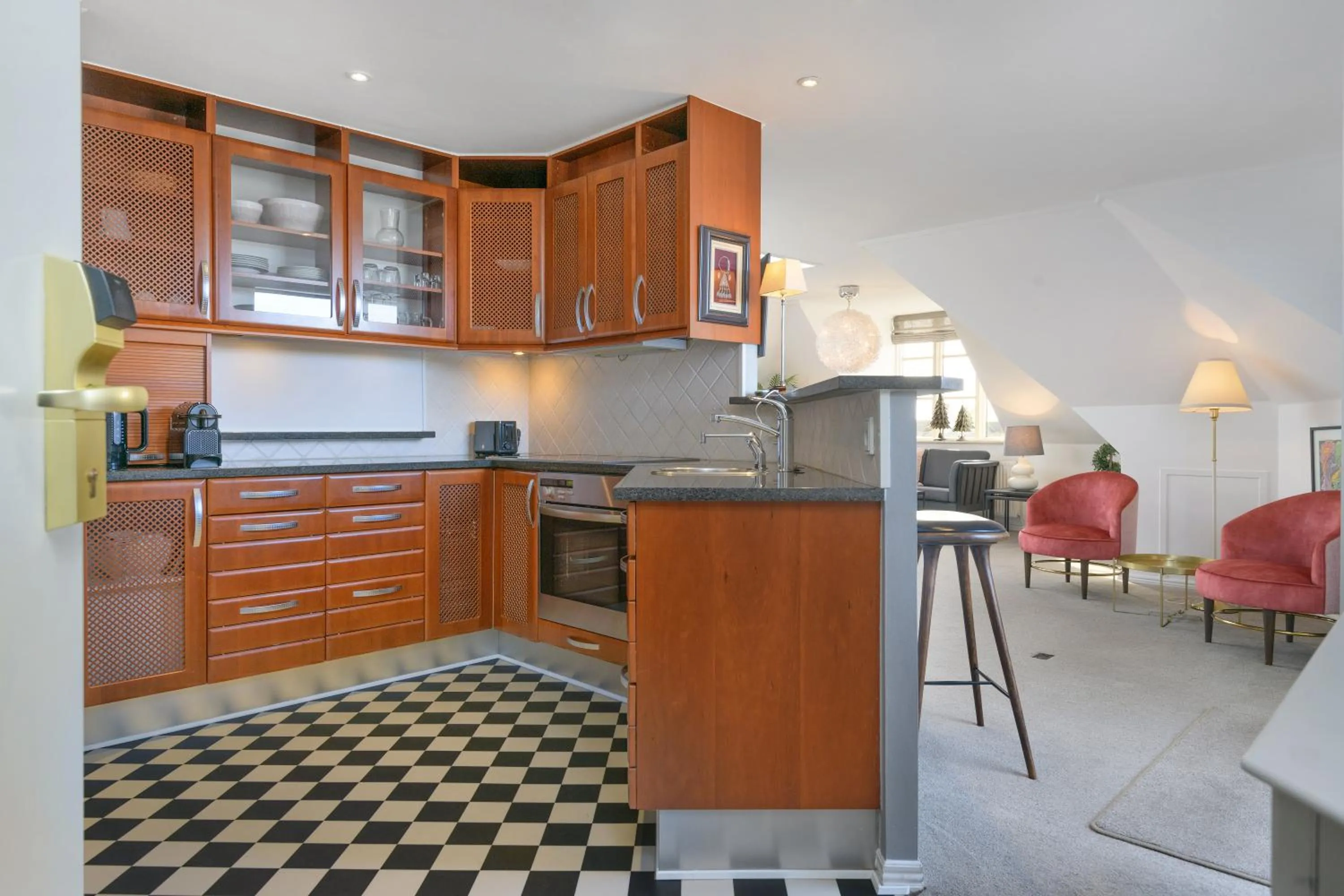 Kitchen or kitchenette in Hotel Tiffany