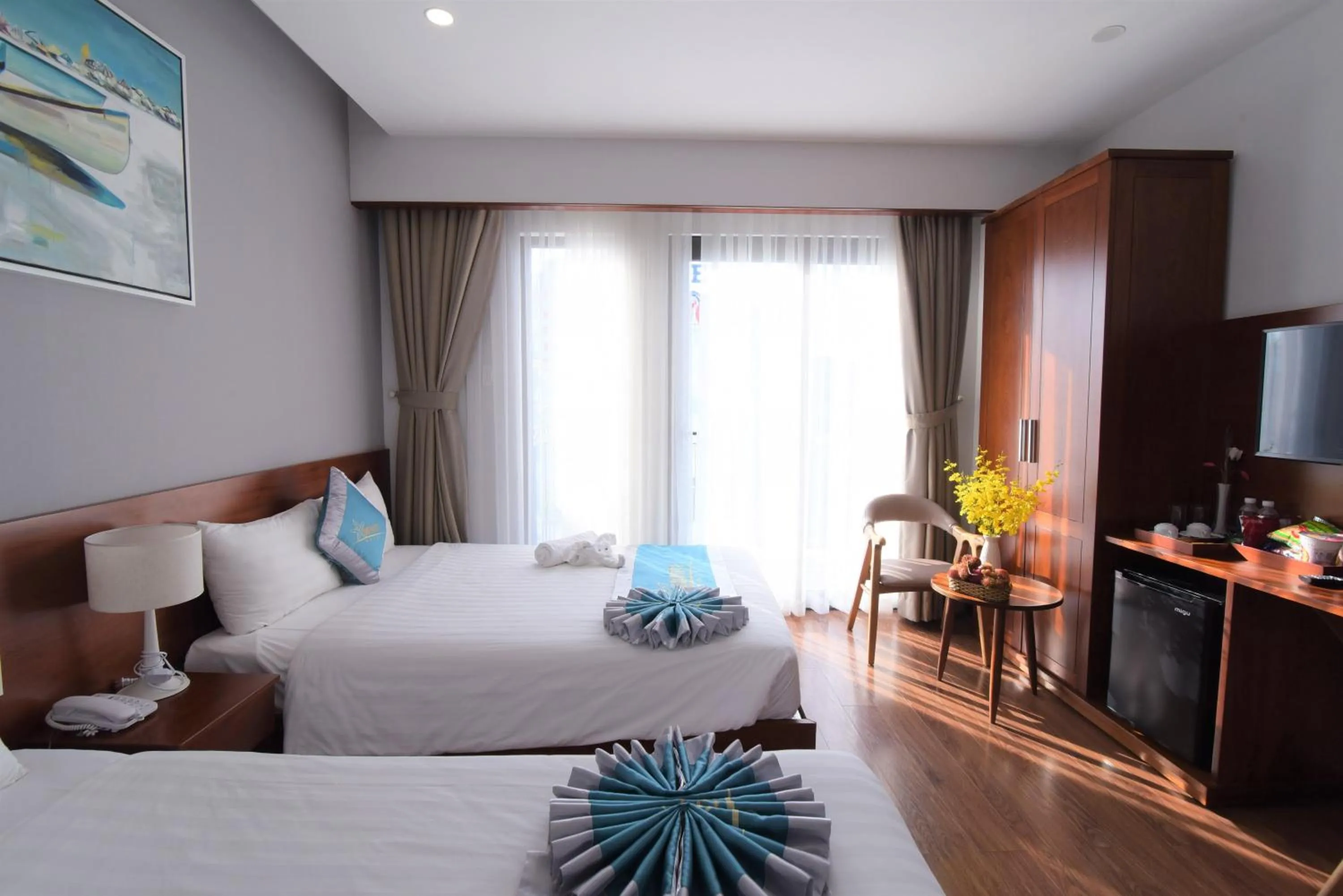 Bed in MENTO HOTEL QUY NHƠN