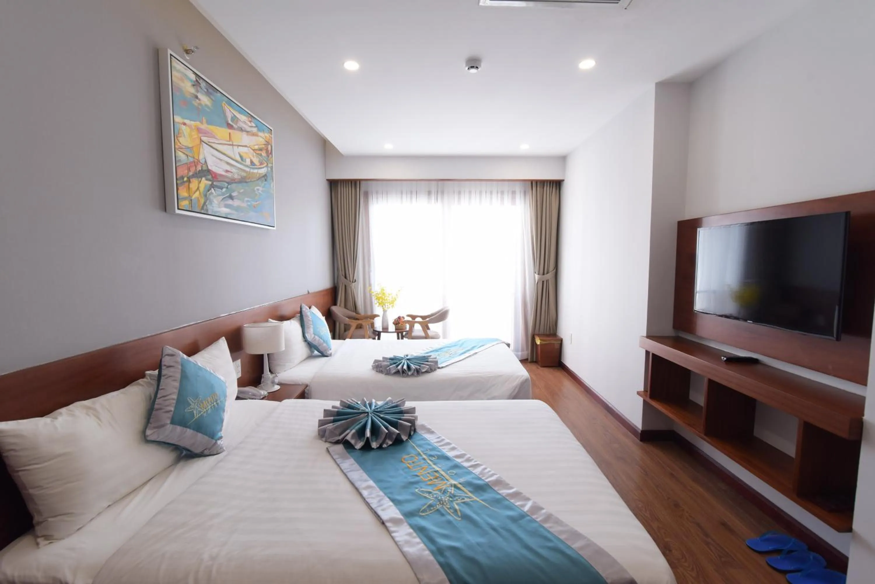 Bed in MENTO HOTEL QUY NHƠN