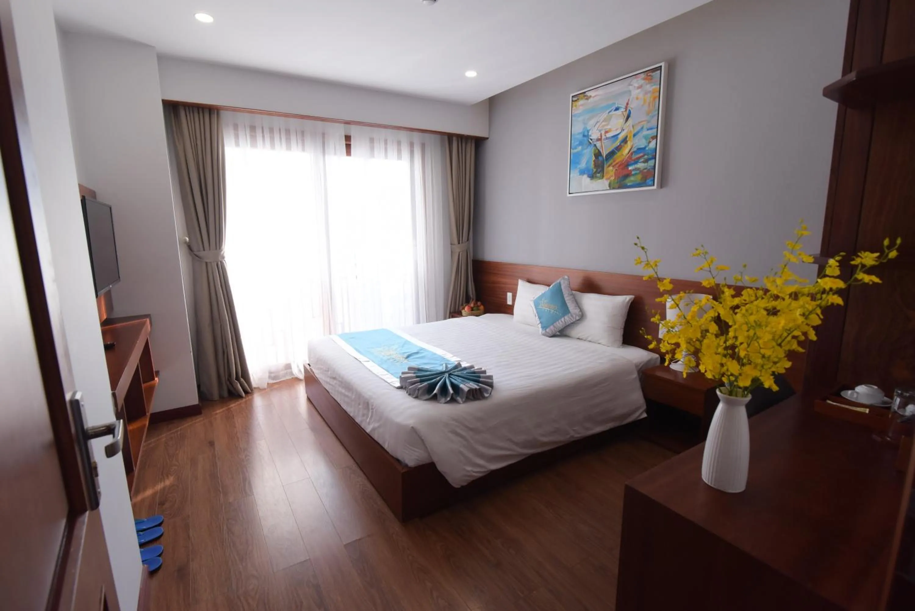 Bed in MENTO HOTEL QUY NHƠN