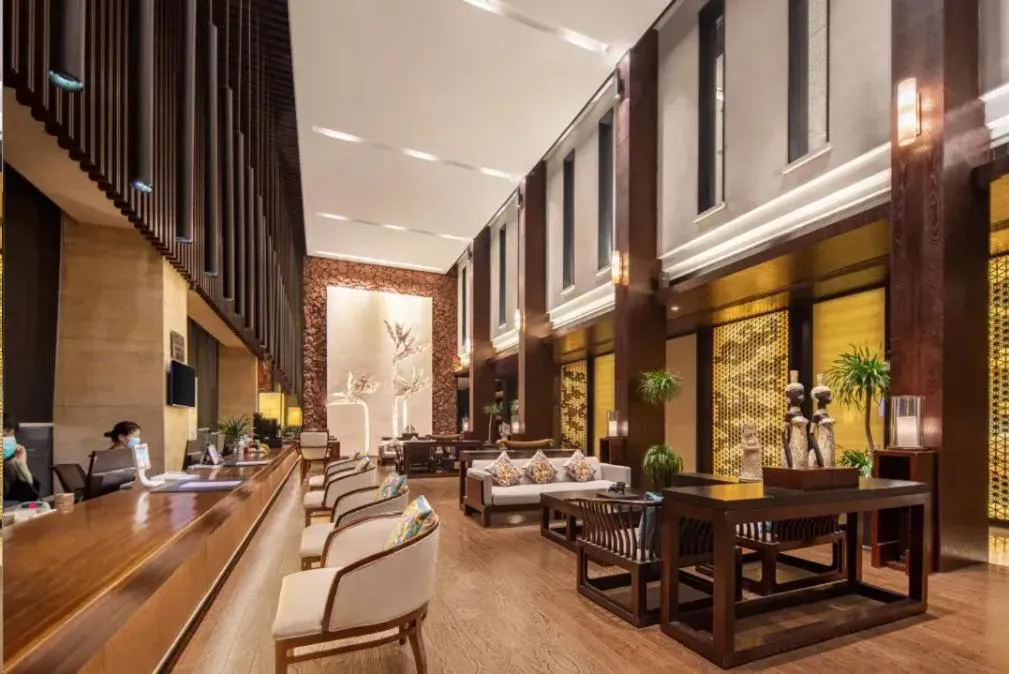 Lobby or reception in SSAW Boutique Hotel Hangzhou Xiaoshan Yinlong Hangfachang Subway