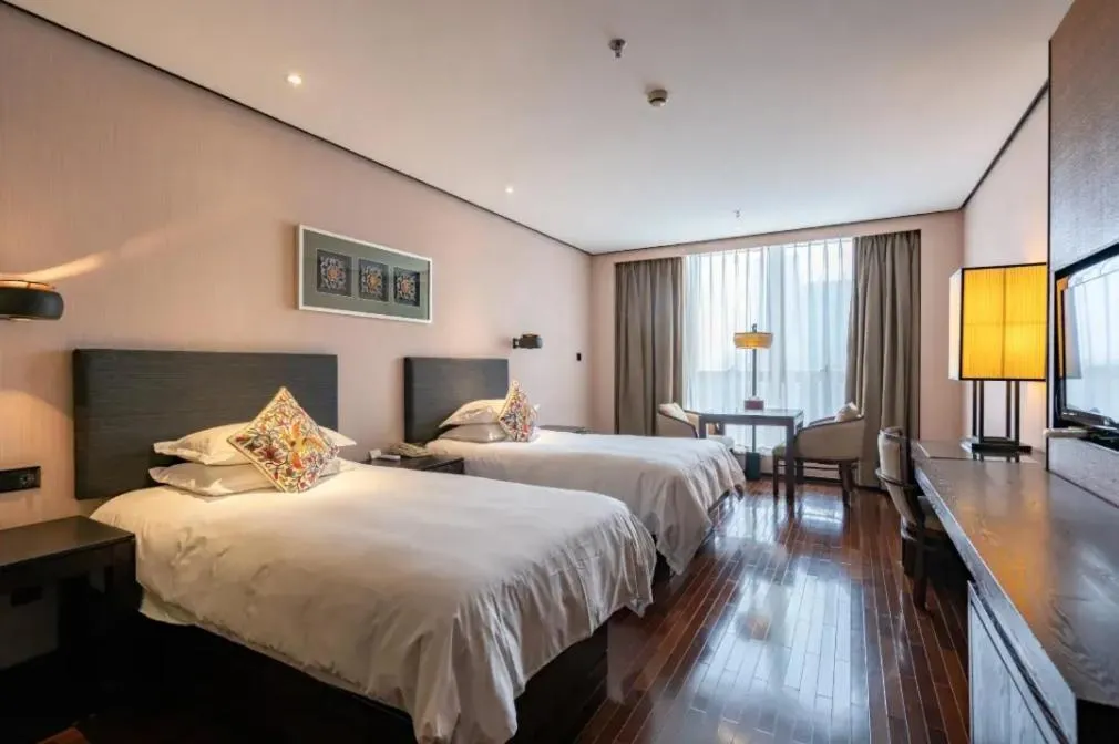 Bedroom in SSAW Boutique Hotel Hangzhou Xiaoshan Yinlong Hangfachang Subway