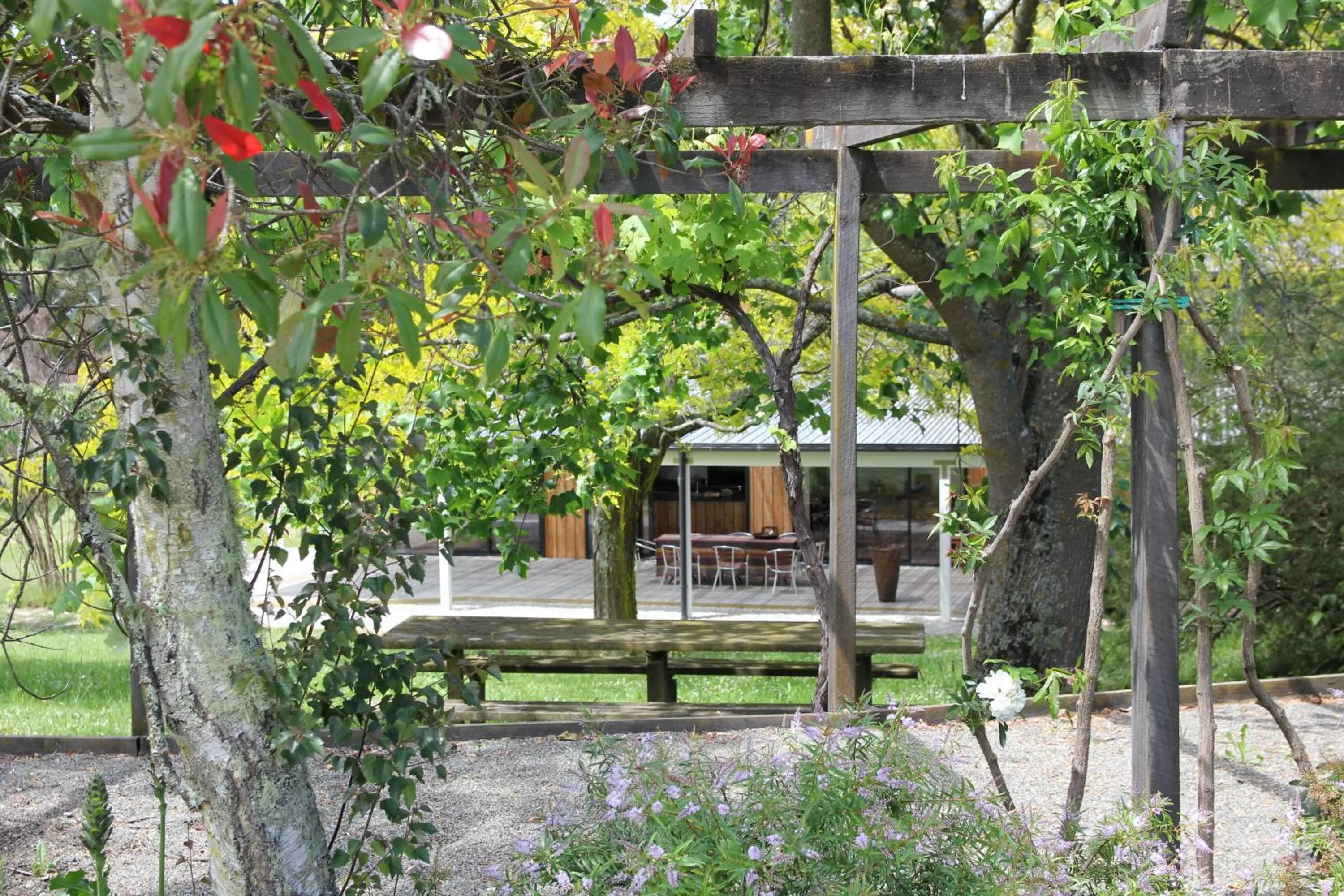 Garden in Korepo Lodge @ Ruby Bay