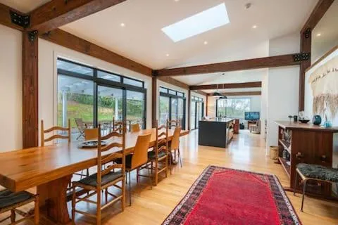 Dining area in Korepo Lodge @ Ruby Bay