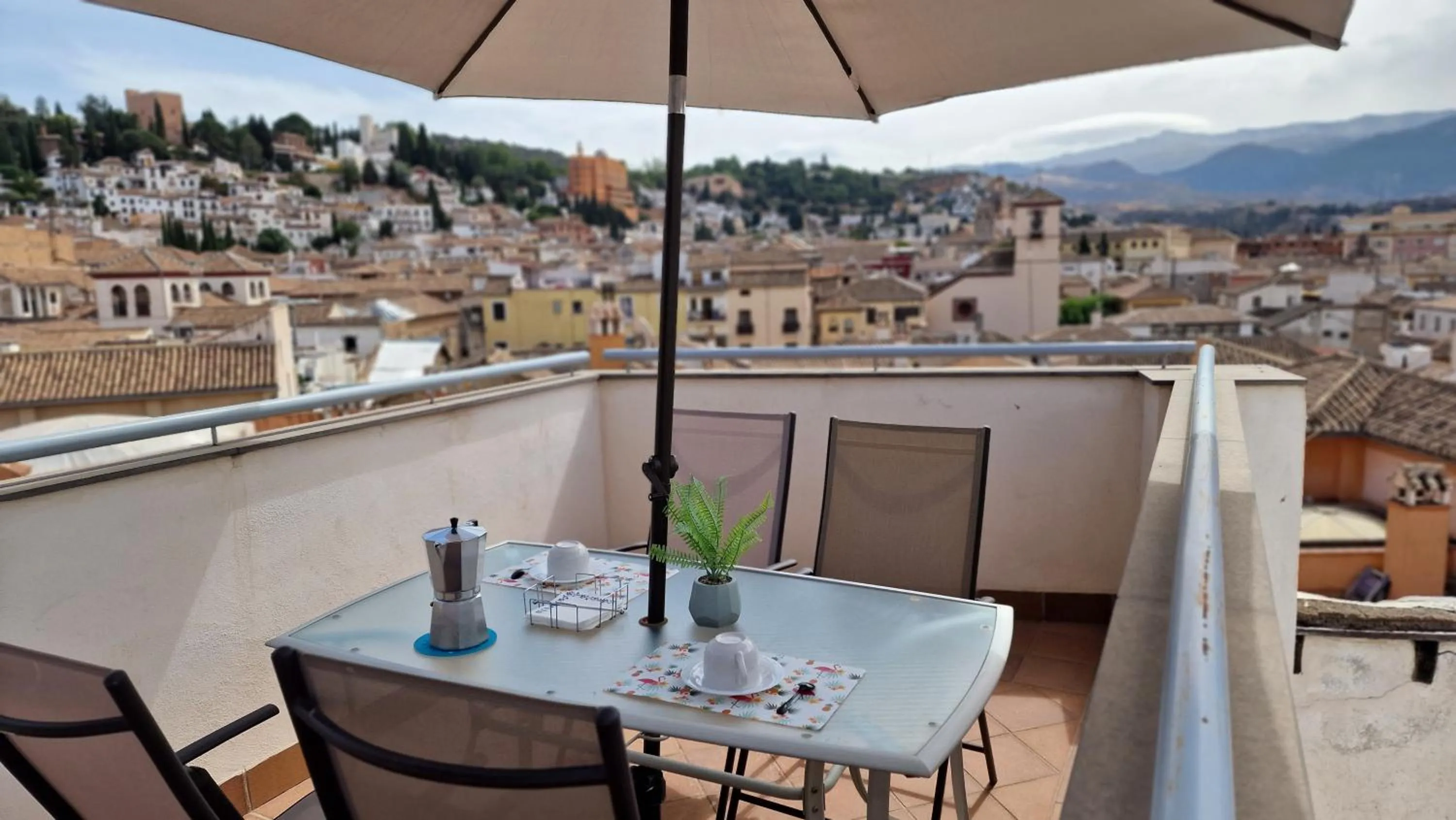 Balcony/Terrace in Imeda Apartamentos Escudo del Carmen 19